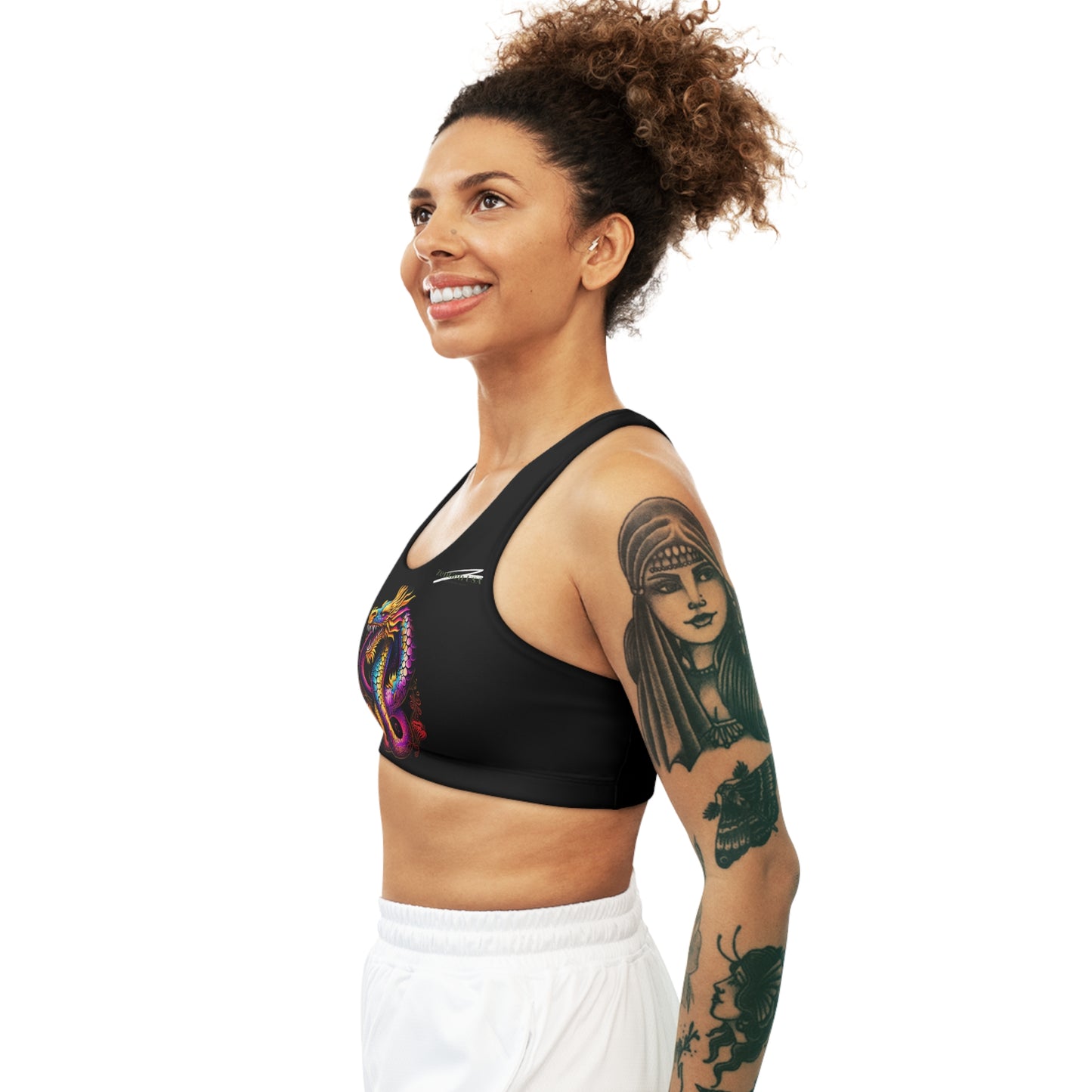 Dragon Sports Bra | Black | Rock Solid | ZenGen USA - ZenGen USA