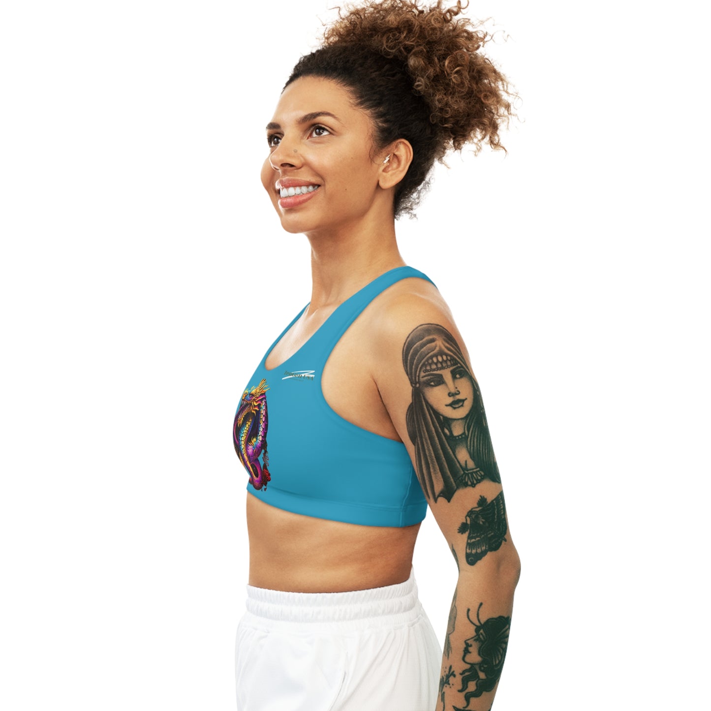 Dragon Sports Bra | Turquoise | Rock Solid | ZenGen USA - ZenGen USA