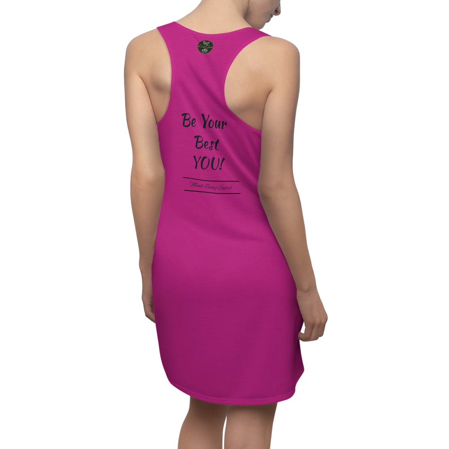 Be Your Best YOU! ZenGen - Pink Women's Cut & Sew Racerback Dress - ZenGen USA