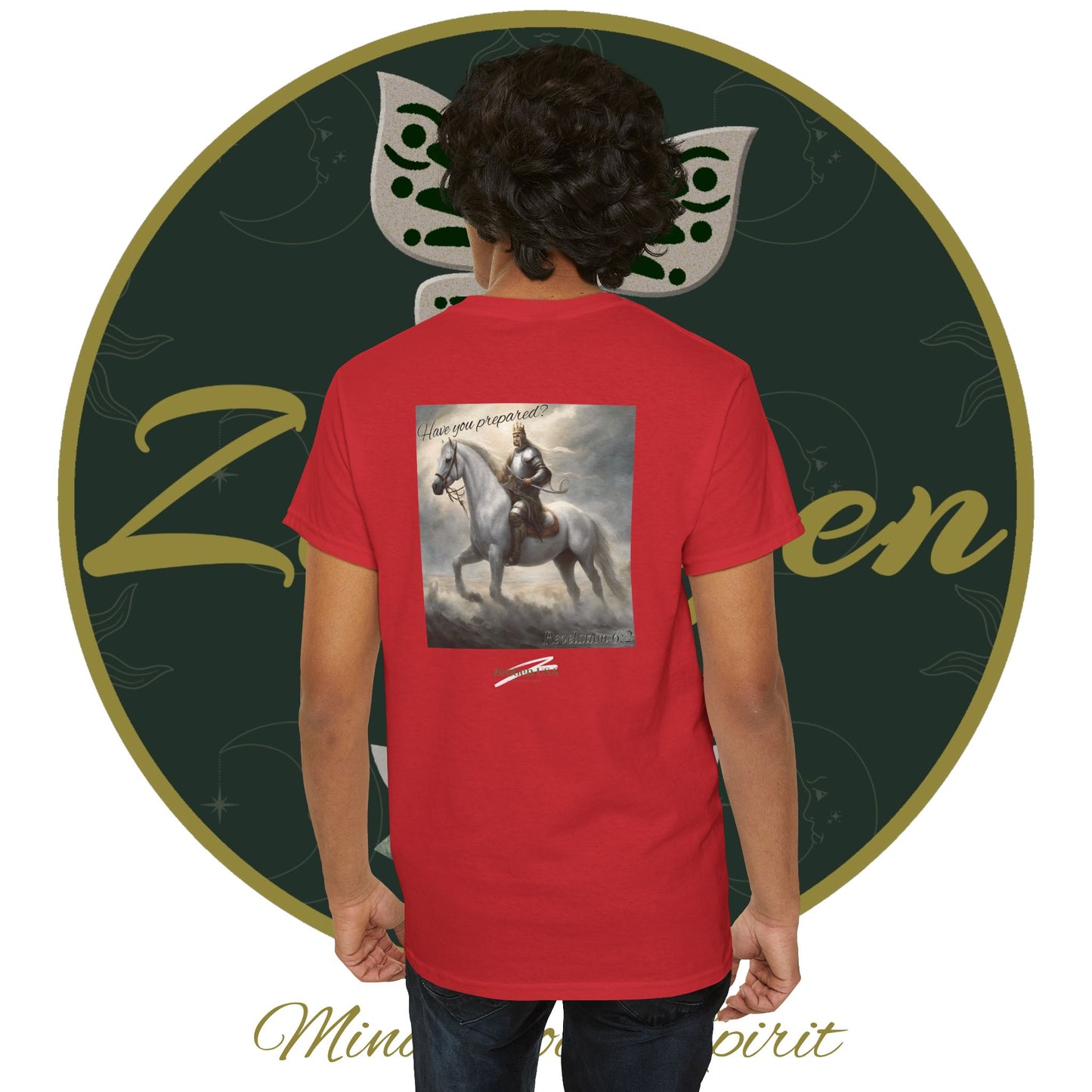 Apocalypse - 1st Seal Revelation 6:2 - Unisex Heavy Cotton Tee - Revelation Collection - ZenGen USA - ZenGen USA