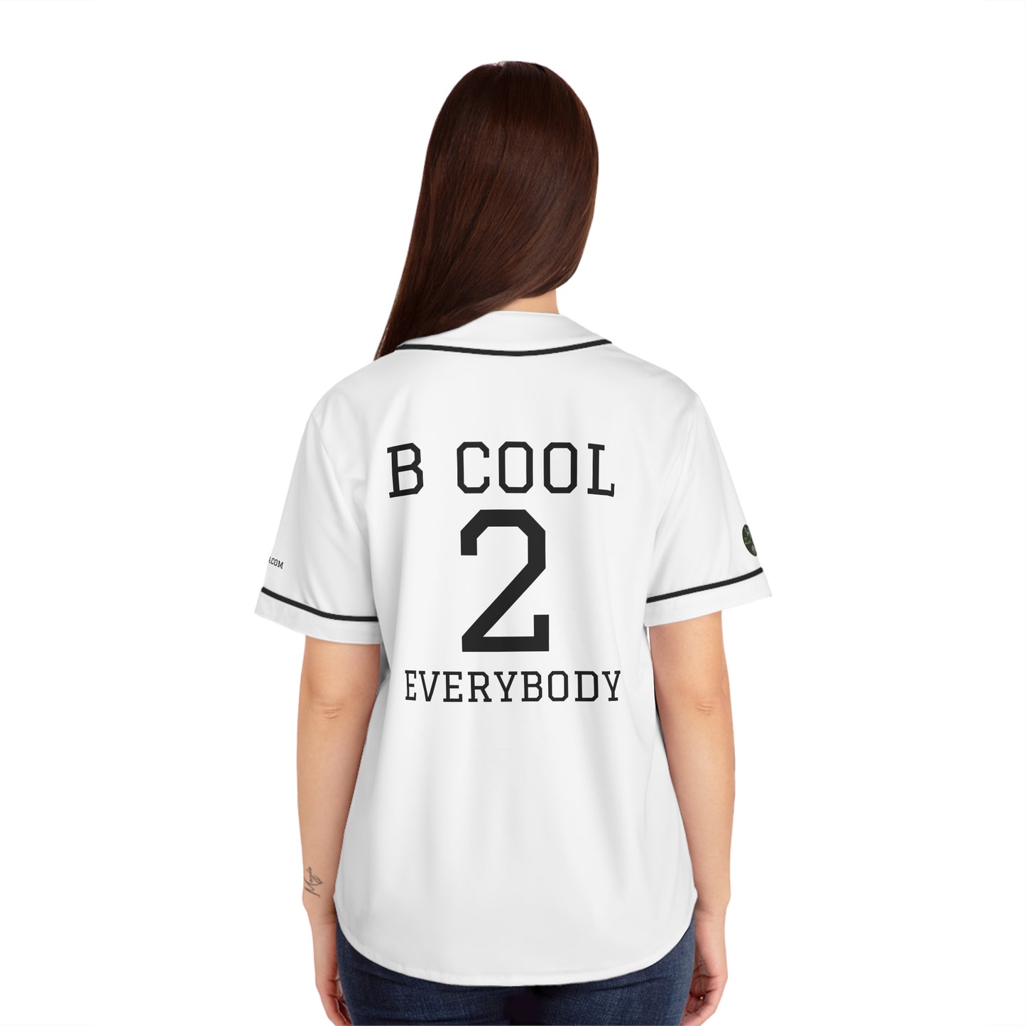 ZenGen BCOOL2EVERYBODY Women's Baseball Jersey - In White - ZenGen USA