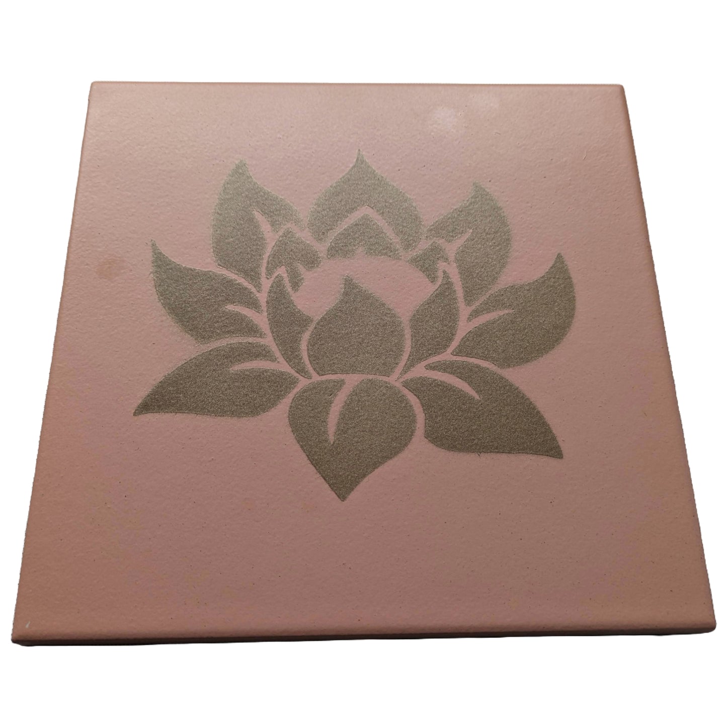 Decorative Painted Flower Ceramic Tiles | LOTUS Handcrafted - ZenGen USA
