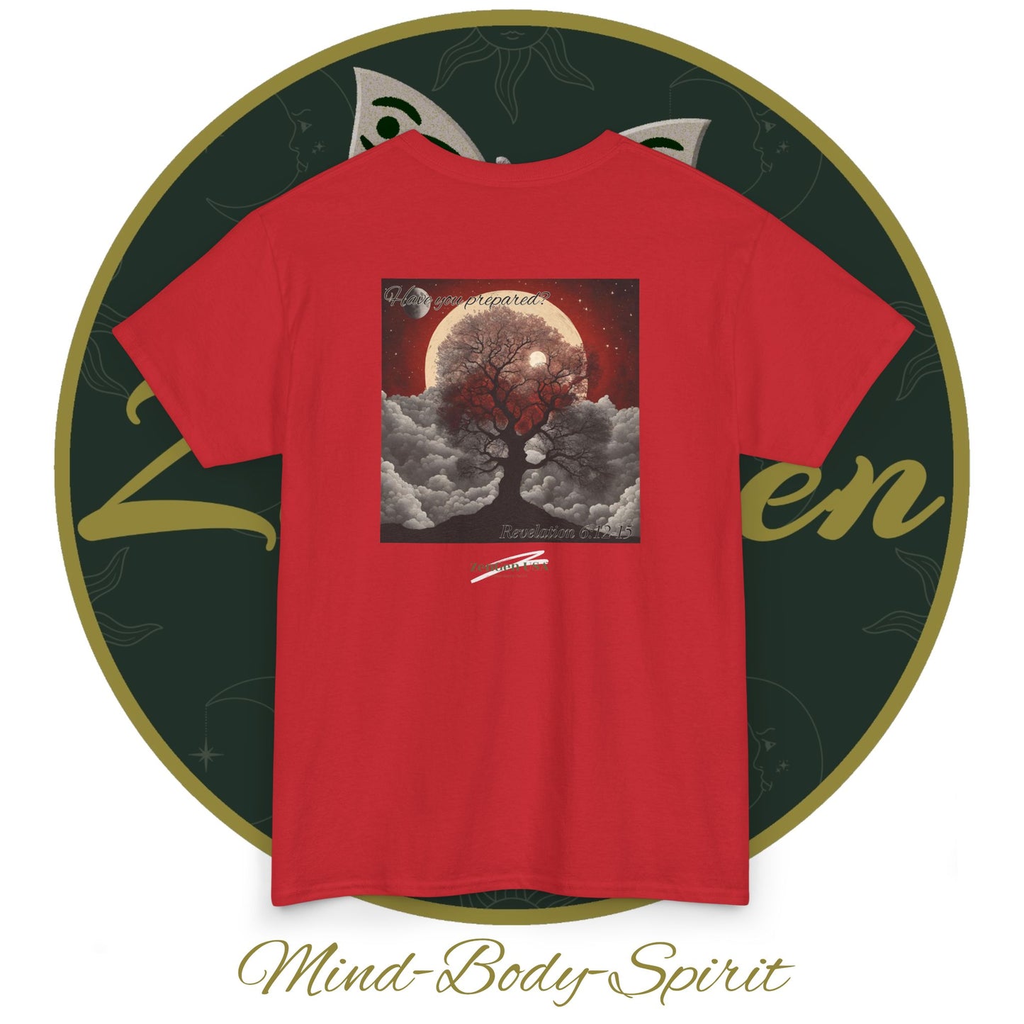 Apocalypse - 6th Seal Revelation 6:12-15 - Unisex Heavy Cotton Tee - Revelation Collection - ZenGen USA - ZenGen USA