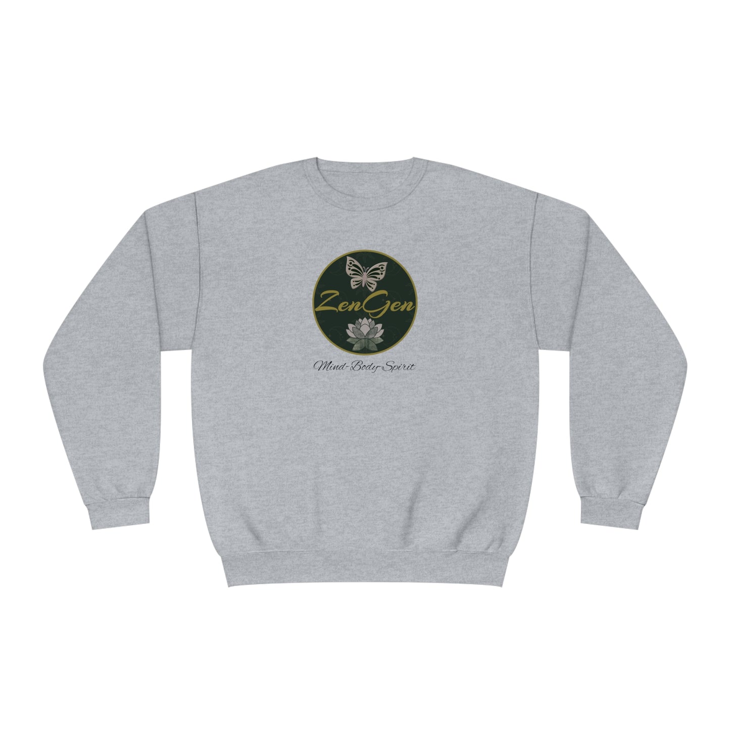ZenGen Logo Sweatshirt - Unisex NuBlend® Crewneck Sweatshirt - ZenGen USA