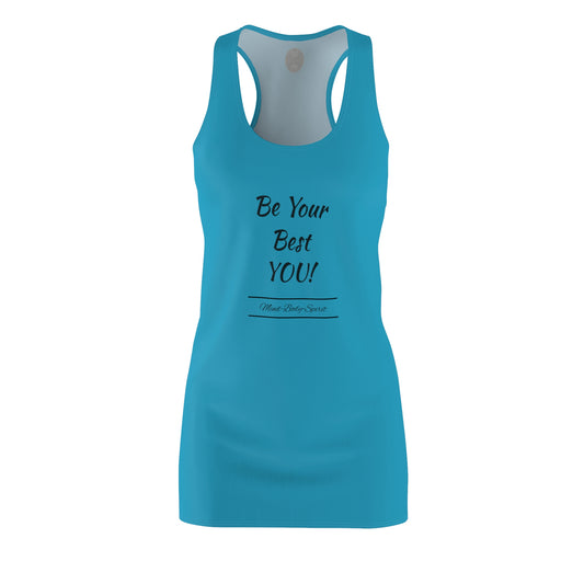 Be Your Best YOU! ZenGen - Turquoise Women's Cut & Sew Racerback Dress - ZenGen USA