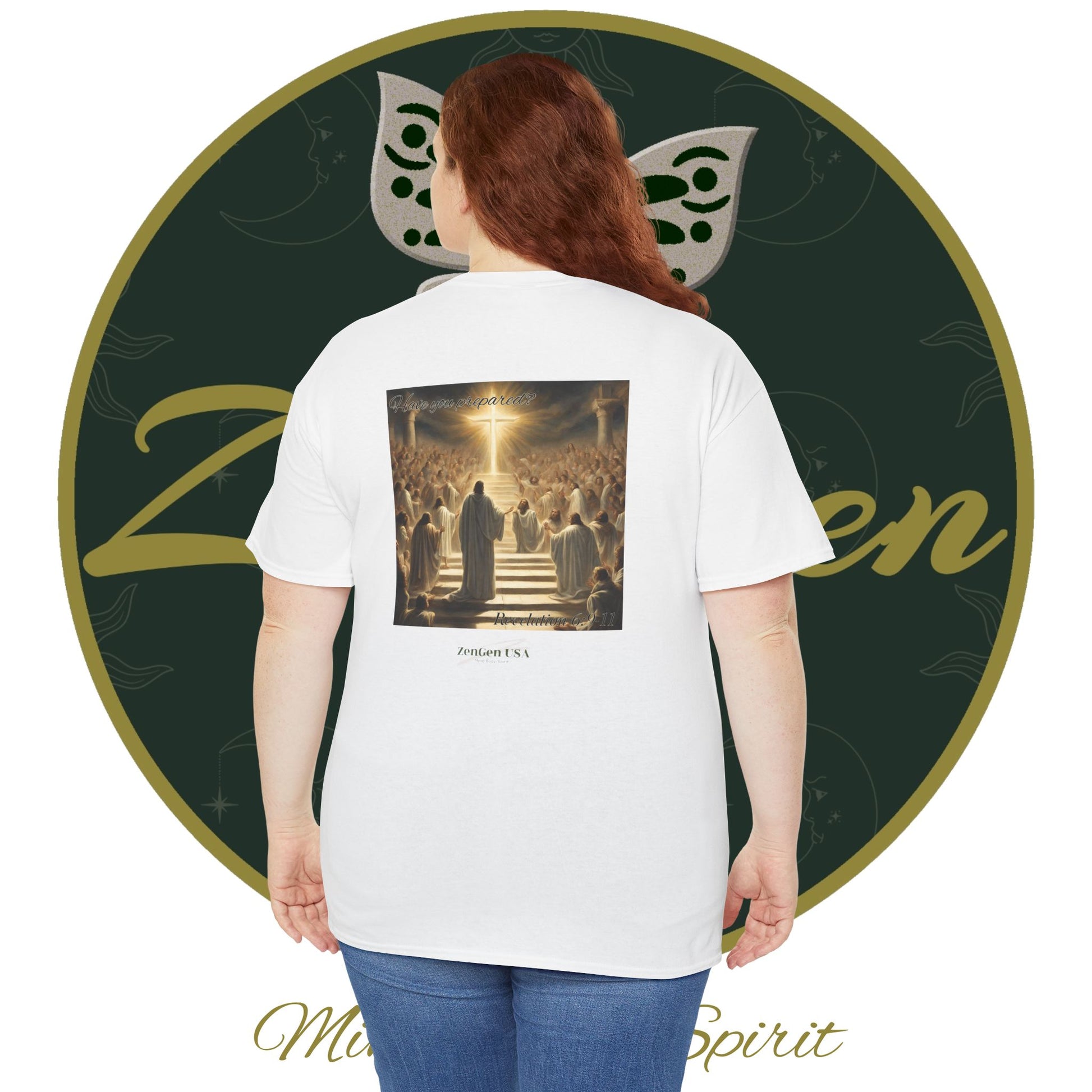 Apocalypse - 5th Seal Revelation 6:9-11 - Unisex Heavy Cotton Tee - Revelation Collection - ZenGen USA - ZenGen USA