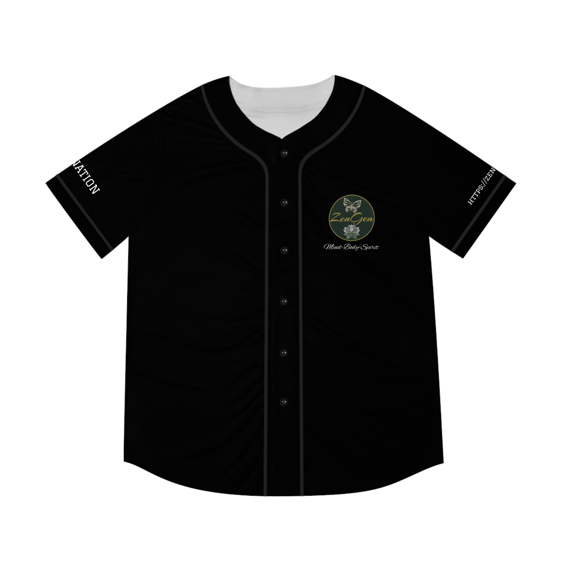 ZenGen BCOOL2EVERYBODY Men's Baseball Jersey - In Black - ZenGen USA