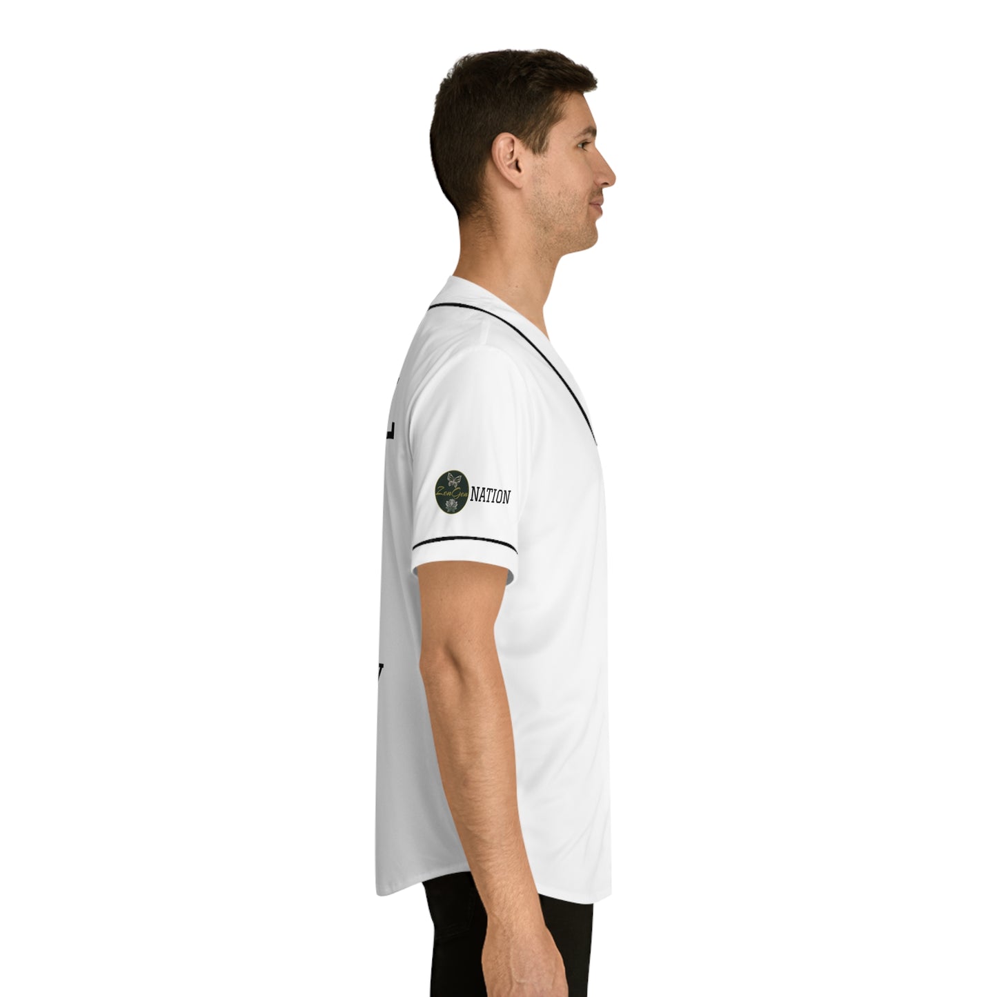 ZenGen BCOOL2EVERYBODY Men's Baseball Jersey - In White - ZenGen USA