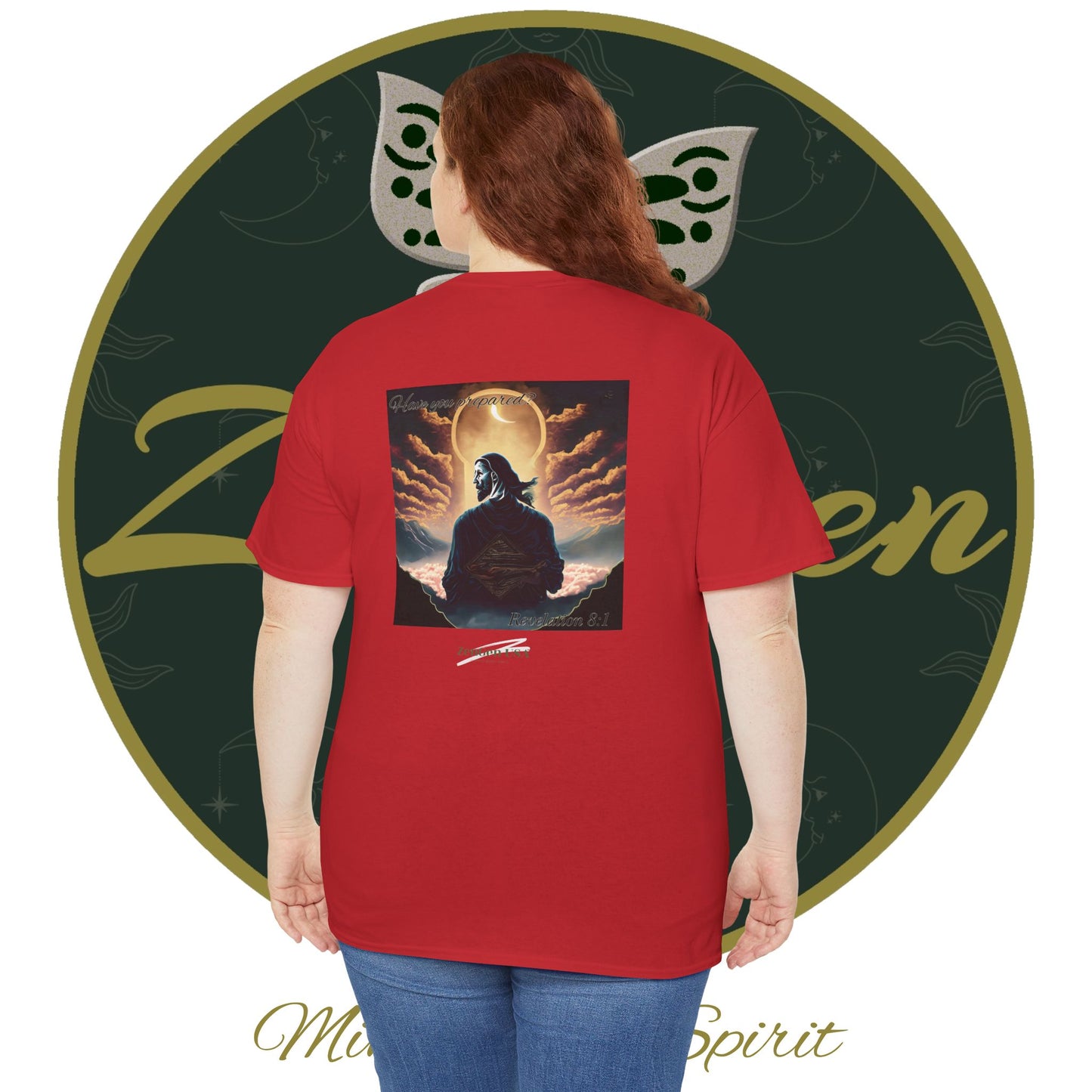 Apocalypse - 7th Seal Revelation 8:1 - Unisex Heavy Cotton Tee - Revelation Collection - ZenGen USA - ZenGen USA