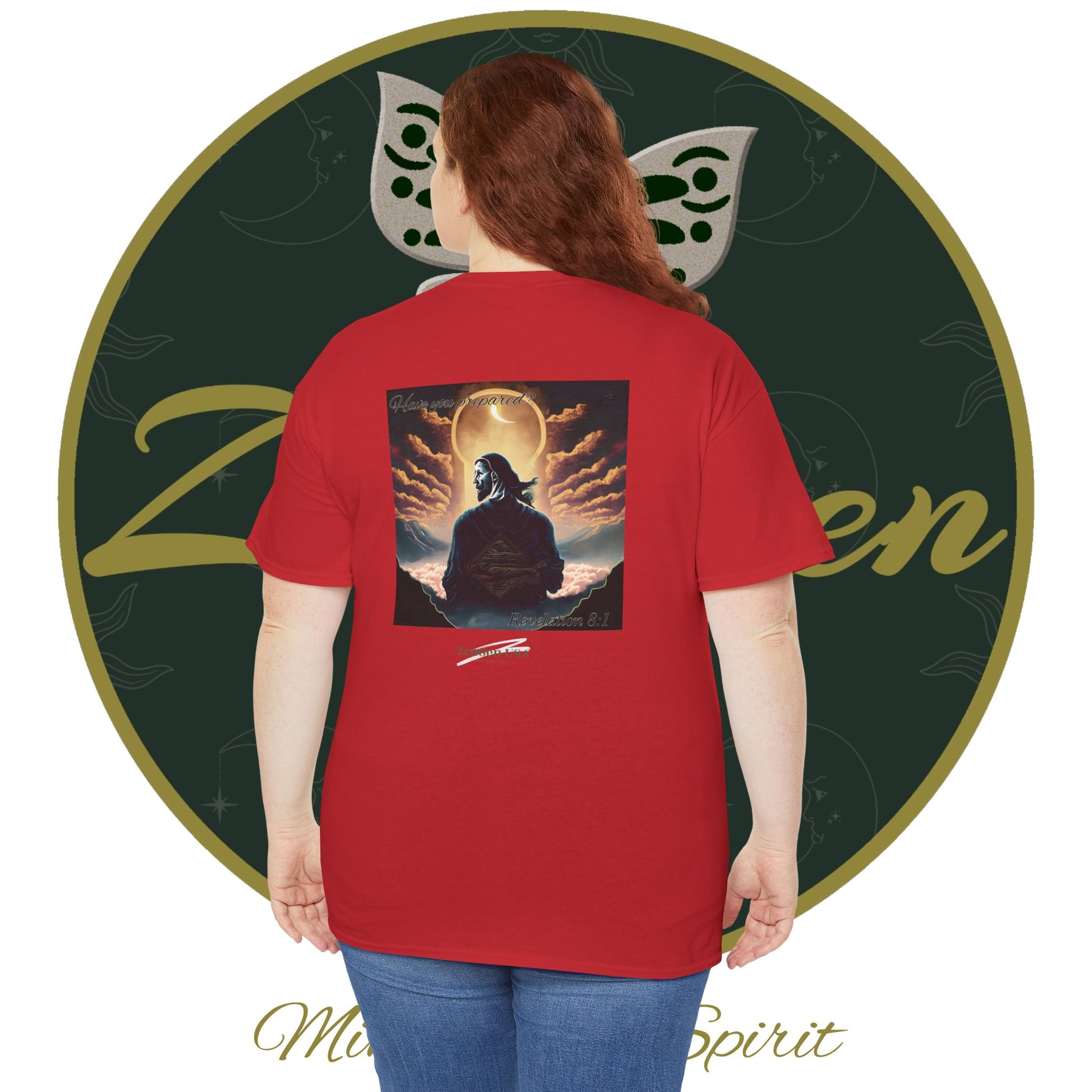 Apocalypse - 7th Seal Revelation 8:1 - Unisex Heavy Cotton Tee - Revelation Collection - ZenGen USA - ZenGen USA