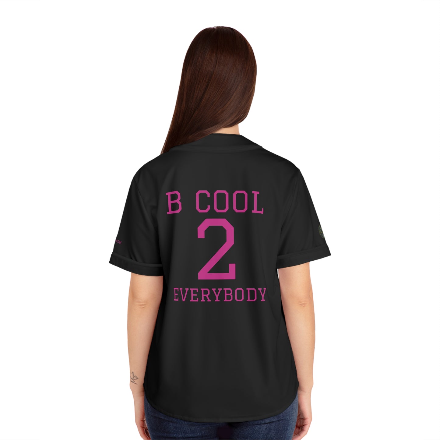 ZenGen BCOOL2EVERYBODY Women's Baseball Jersey - In Black - ZenGen USA