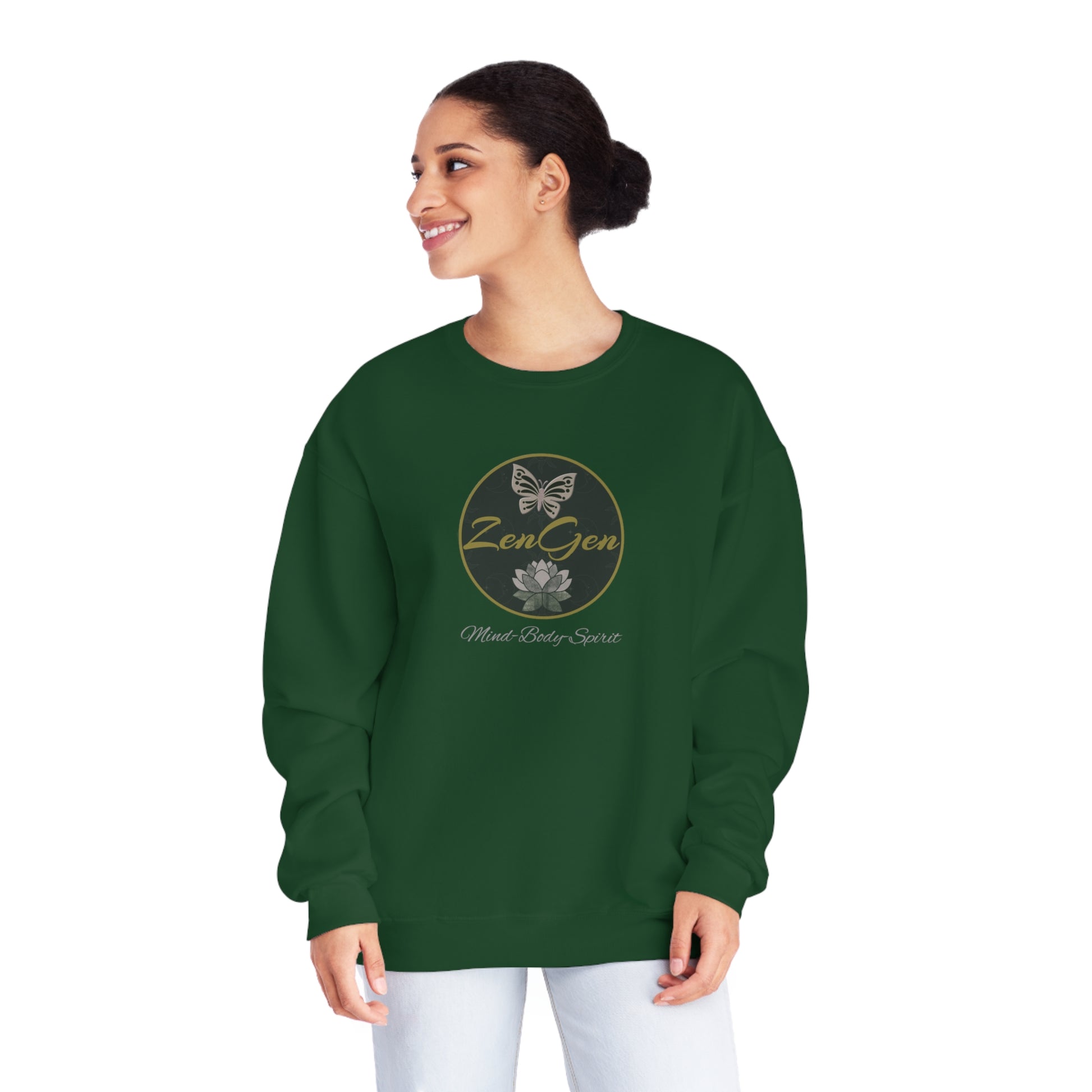 ZenGen Logo Sweatshirt - Unisex NuBlend® Crewneck Sweatshirt - ZenGen USA