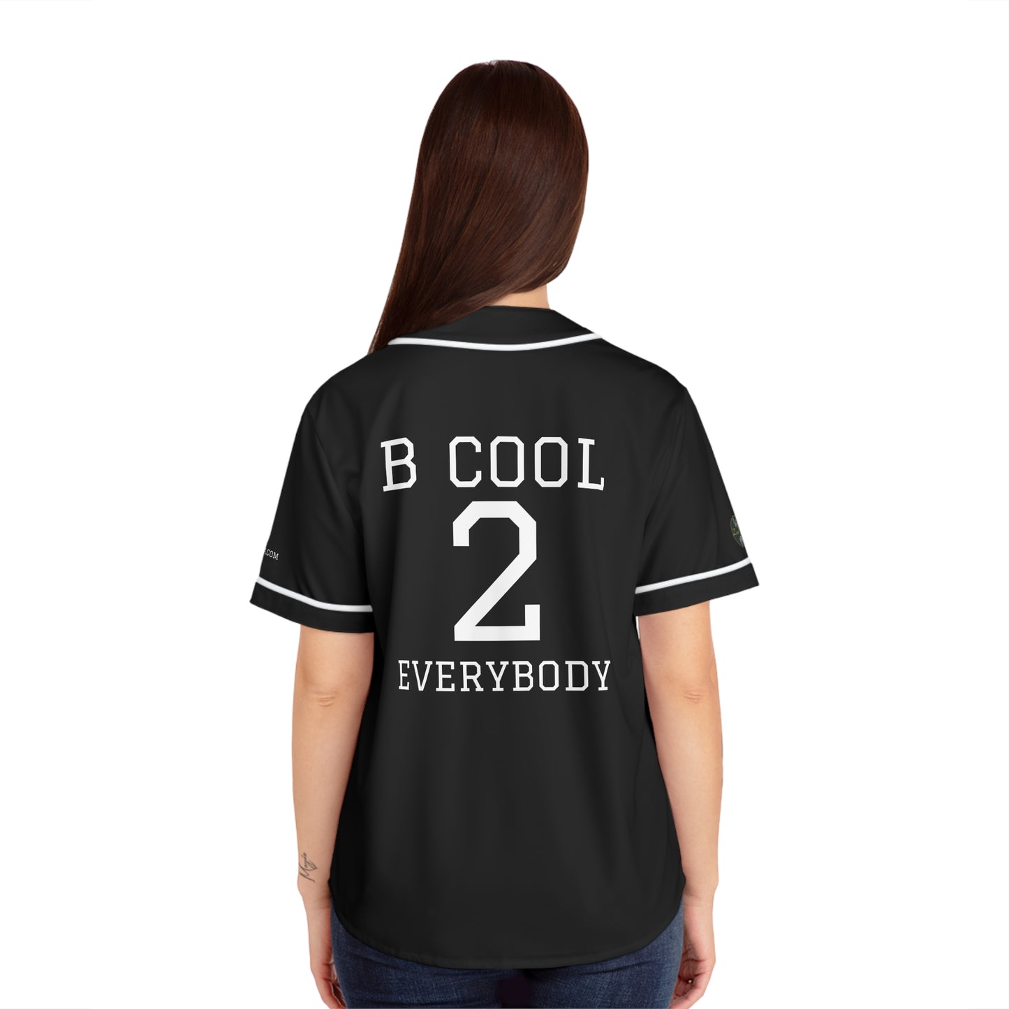 ZenGen BCOOL2EVERYBODY Women's Baseball Jersey - In Black - ZenGen USA