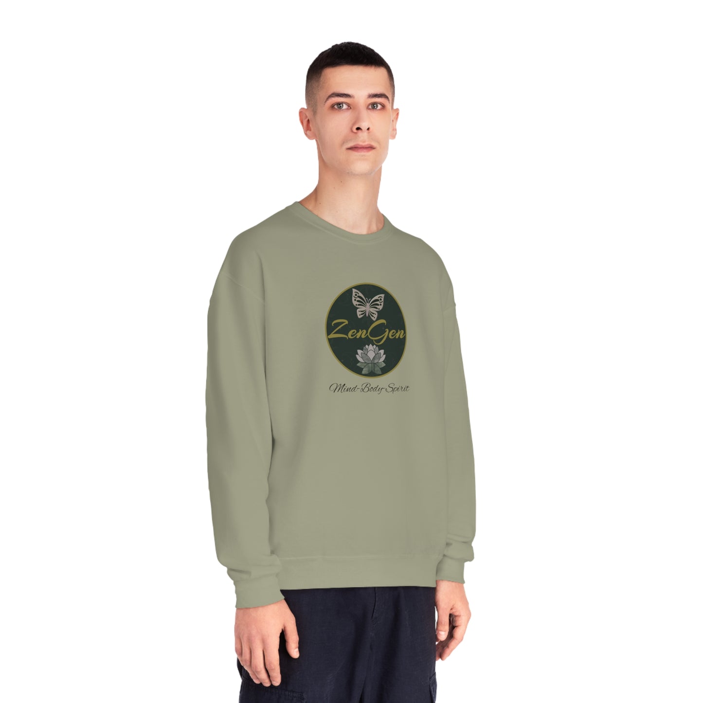 ZenGen Logo Sweatshirt - Unisex NuBlend® Crewneck Sweatshirt - ZenGen USA
