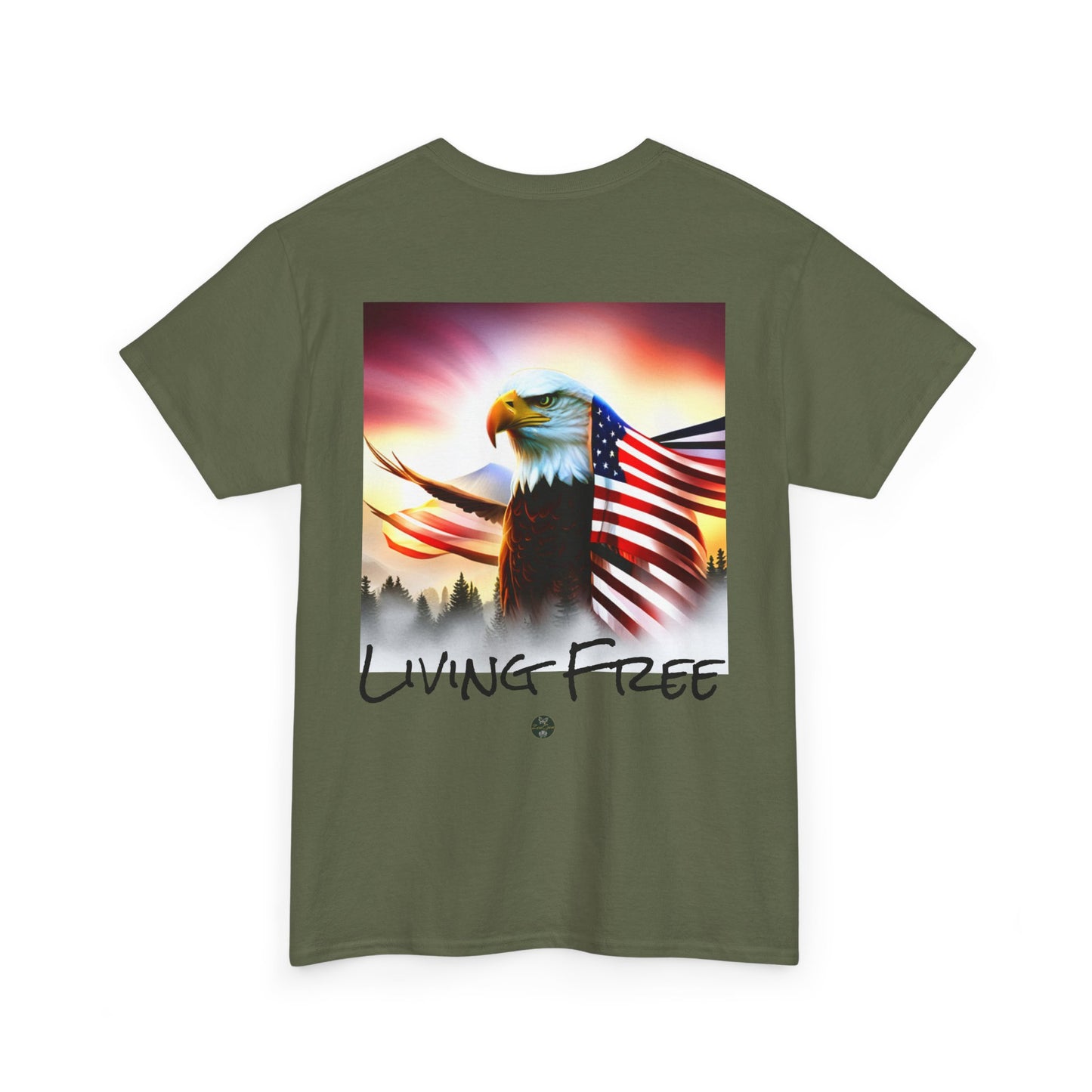 LIBERTY, Living Free - Unisex Heavy Cotton Tee - ZenGen USA - ZenGen USA