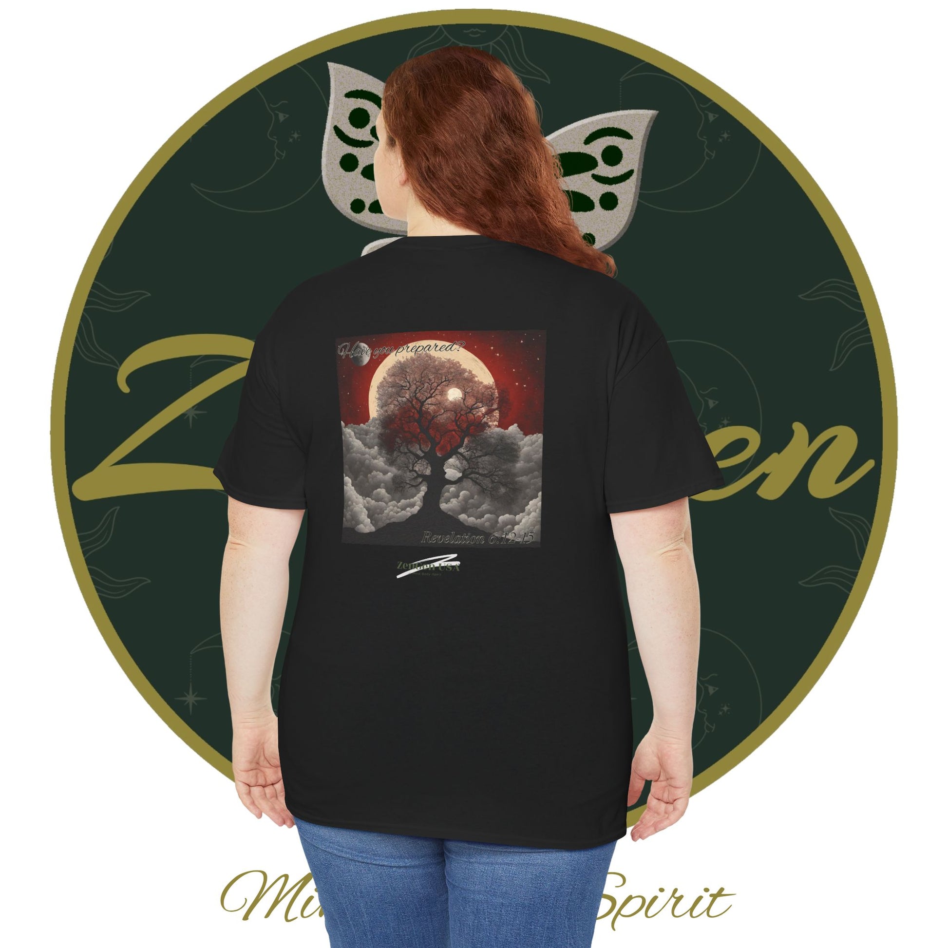 Apocalypse - 6th Seal Revelation 6:12-15 - Unisex Heavy Cotton Tee - Revelation Collection - ZenGen USA - ZenGen USA