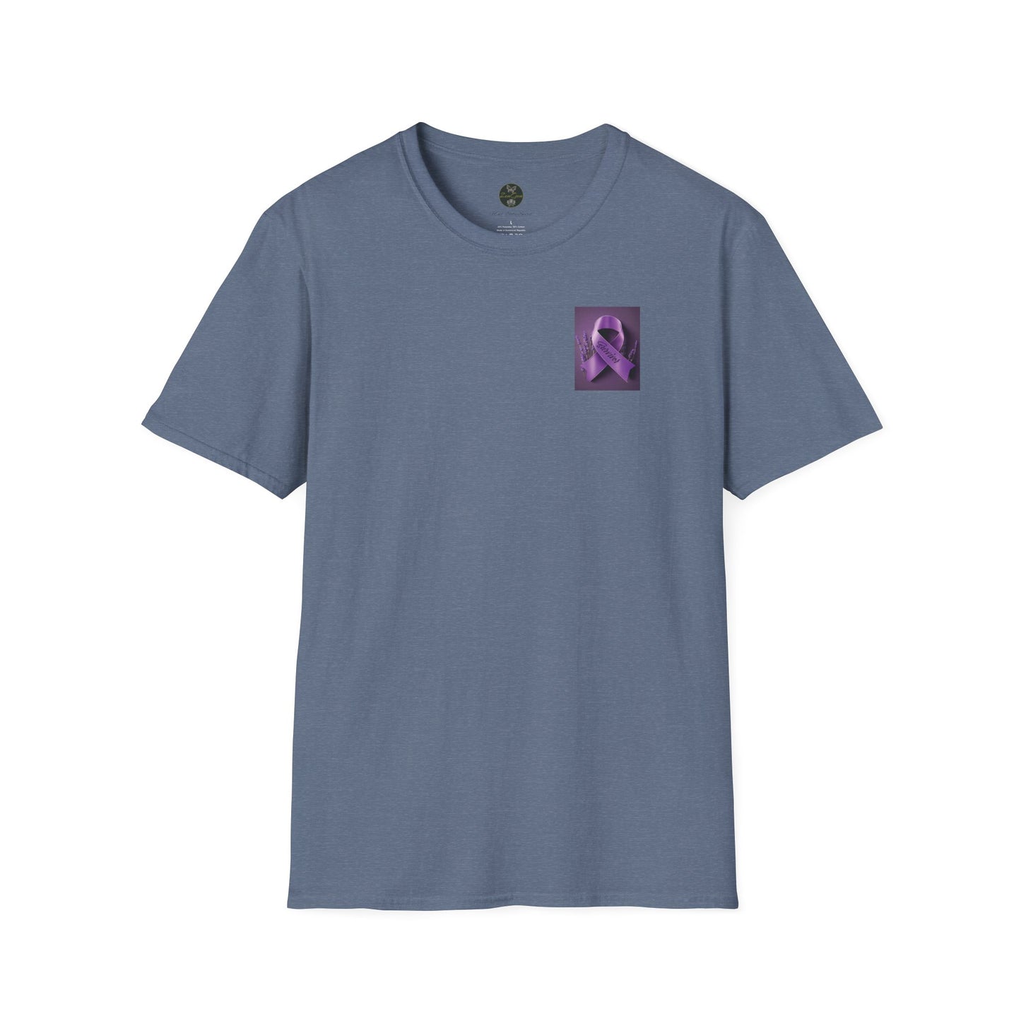 SURVIVOR Lavender Ribbon - Unisex Softstyle T-Shirt - Cancer Awareness all Forms - ZenGen USA