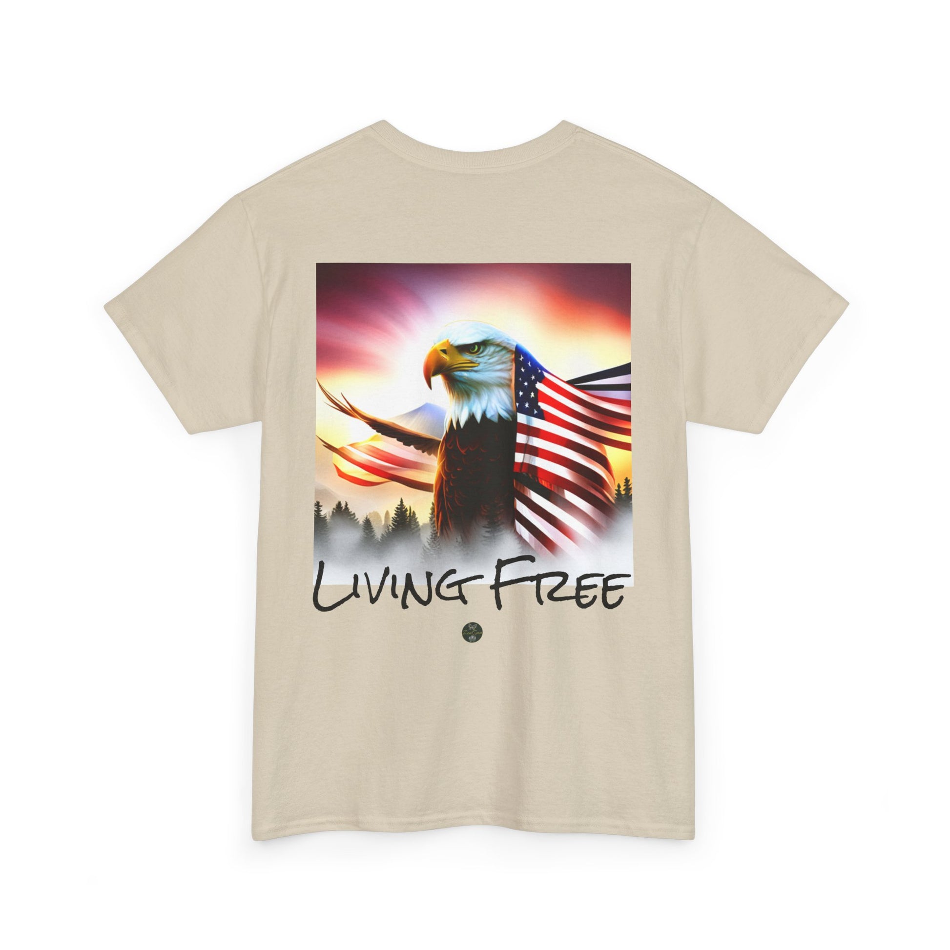LIBERTY, Living Free - Unisex Heavy Cotton Tee - ZenGen USA - ZenGen USA