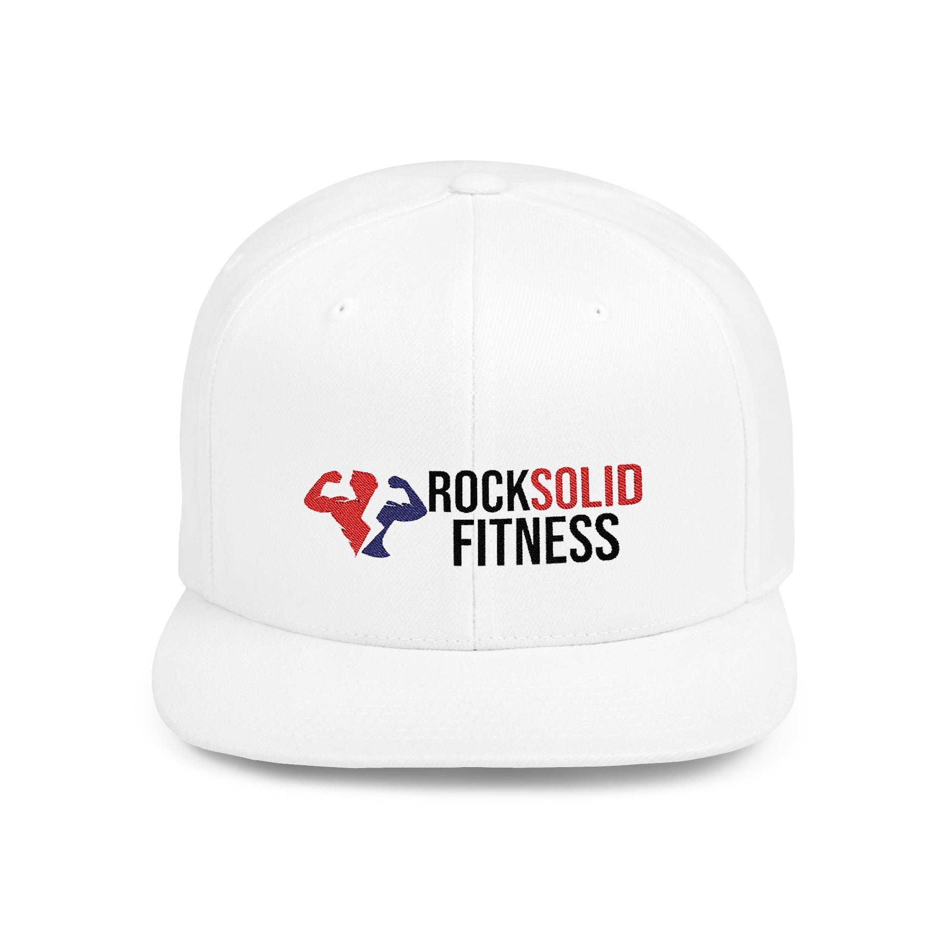 RockSolid Fitness Flat Bill Snapback Cap - Stylish Workout Gear - ZenGen USA