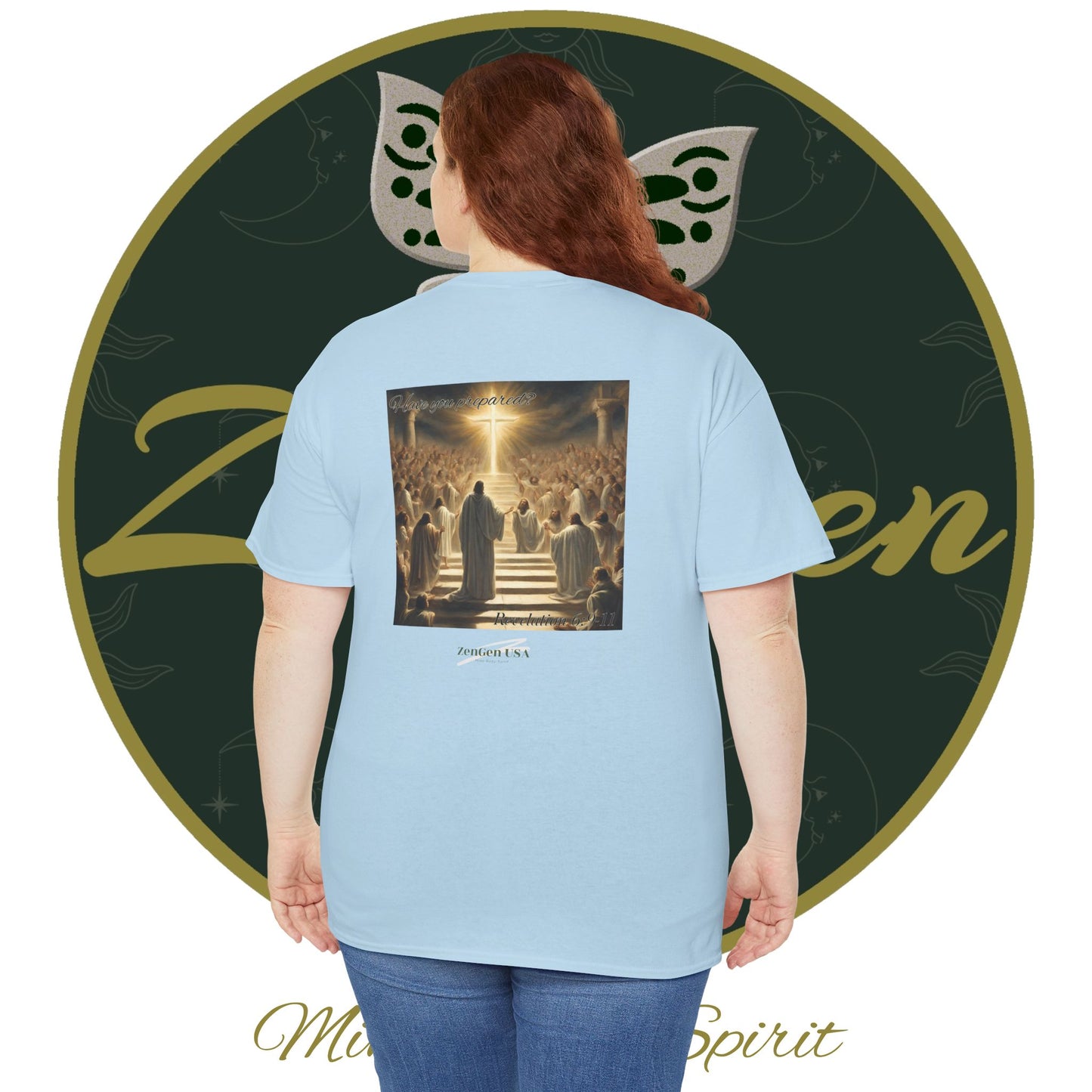 Apocalypse - 5th Seal Revelation 6:9-11 - Unisex Heavy Cotton Tee - Revelation Collection - ZenGen USA - ZenGen USA