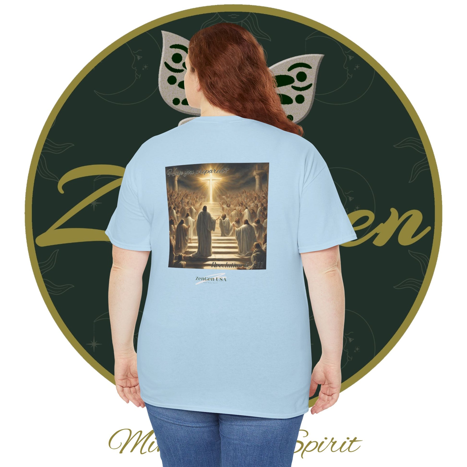 Apocalypse - 5th Seal Revelation 6:9-11 - Unisex Heavy Cotton Tee - Revelation Collection - ZenGen USA - ZenGen USA