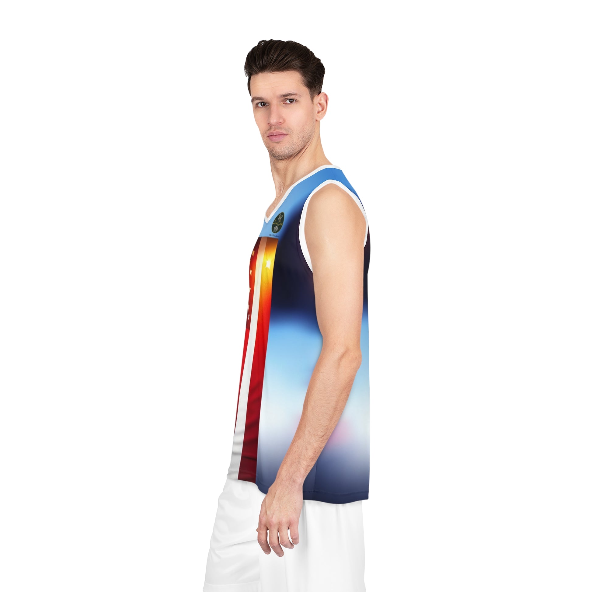 ROCK SOLID - Basketball Jersey (AOP) - ZenGen Nation- Stars & Stripes - ZenGen USA