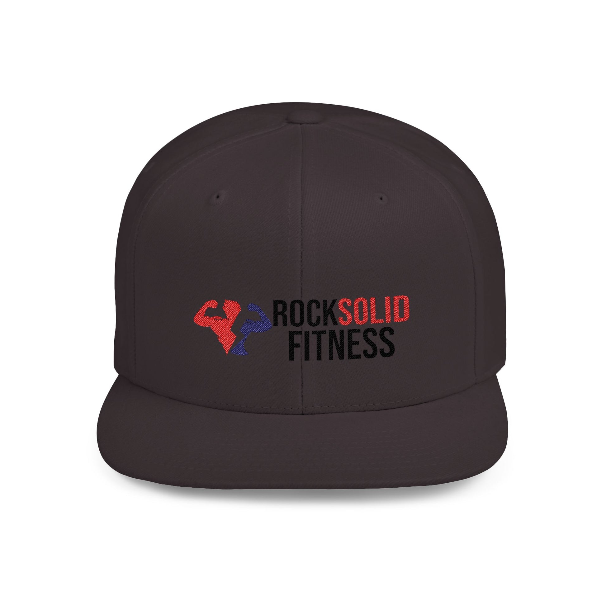 RockSolid Fitness Flat Bill Snapback Cap - Stylish Workout Gear - ZenGen USA