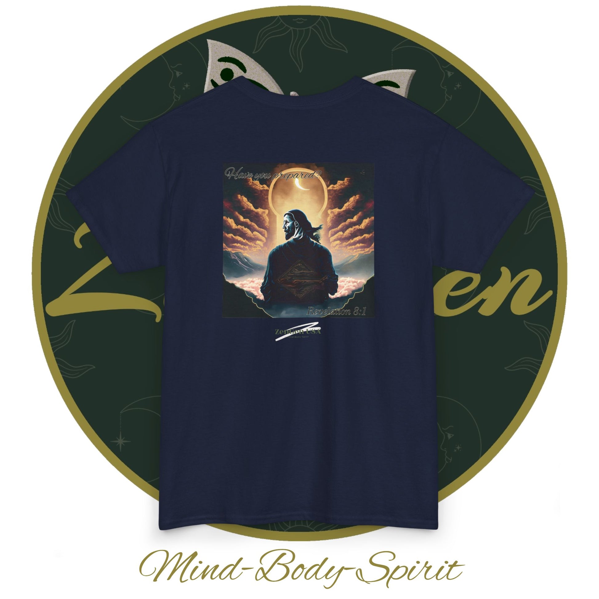 Apocalypse - 7th Seal Revelation 8:1 - Unisex Heavy Cotton Tee - Revelation Collection - ZenGen USA - ZenGen USA