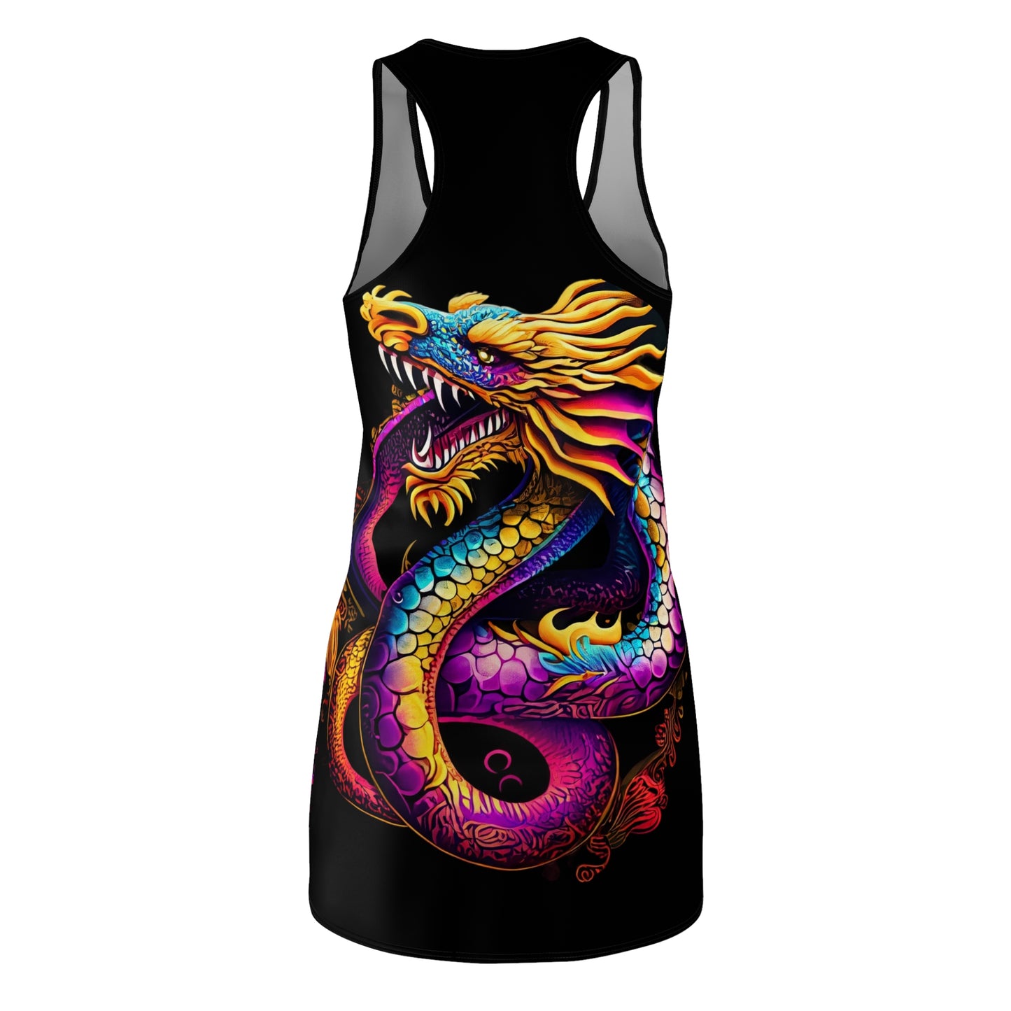 Dragon Women's Cut & Sew Racerback Dress (AOP) | ZenGen USA - ZenGen USA