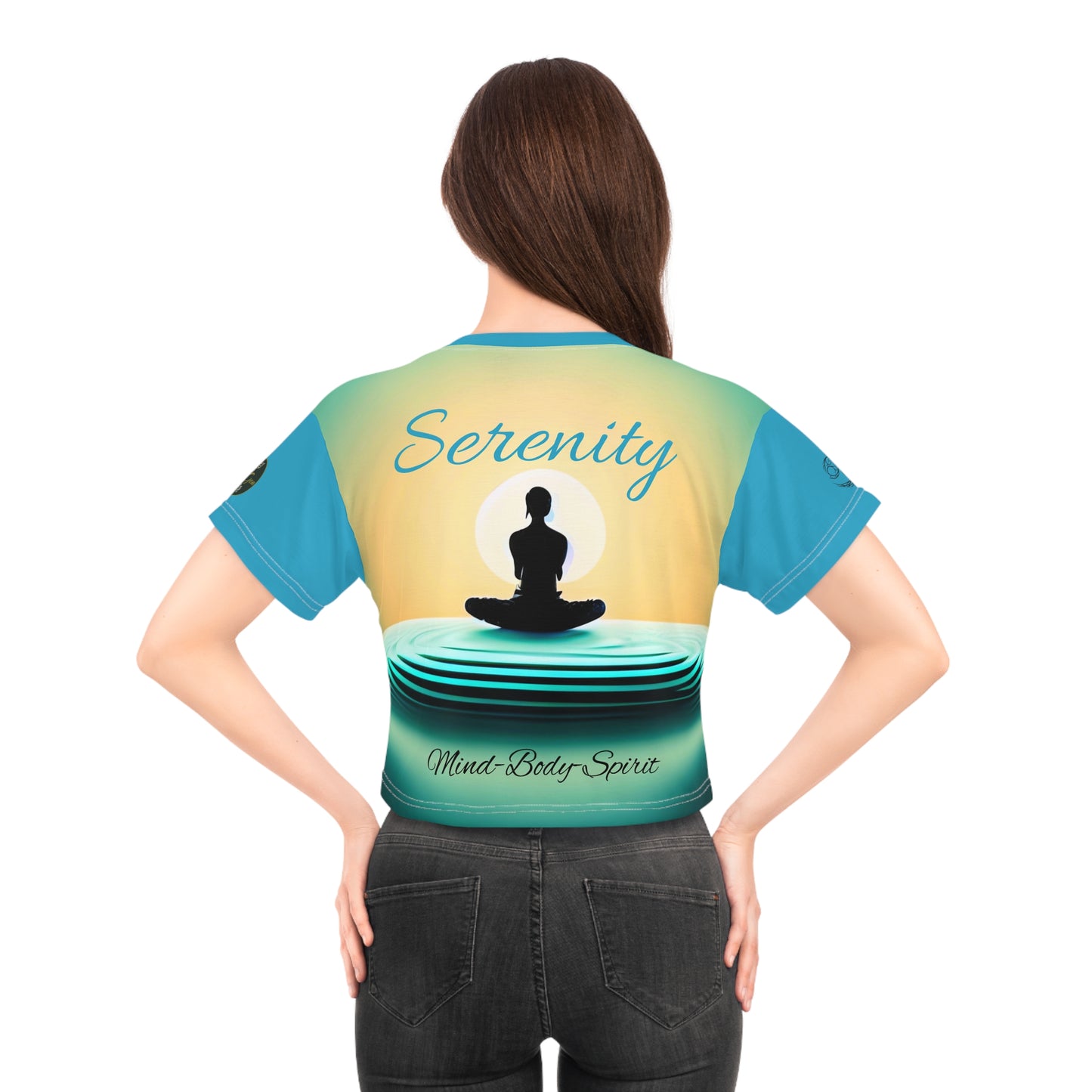 Crop Tee - Serenity - ZenGen USA - ZenGen USA