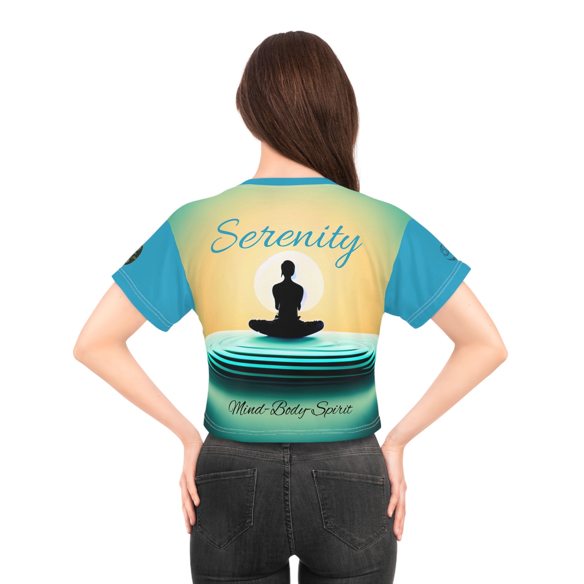 Crop Tee - Serenity - ZenGen USA - ZenGen USA