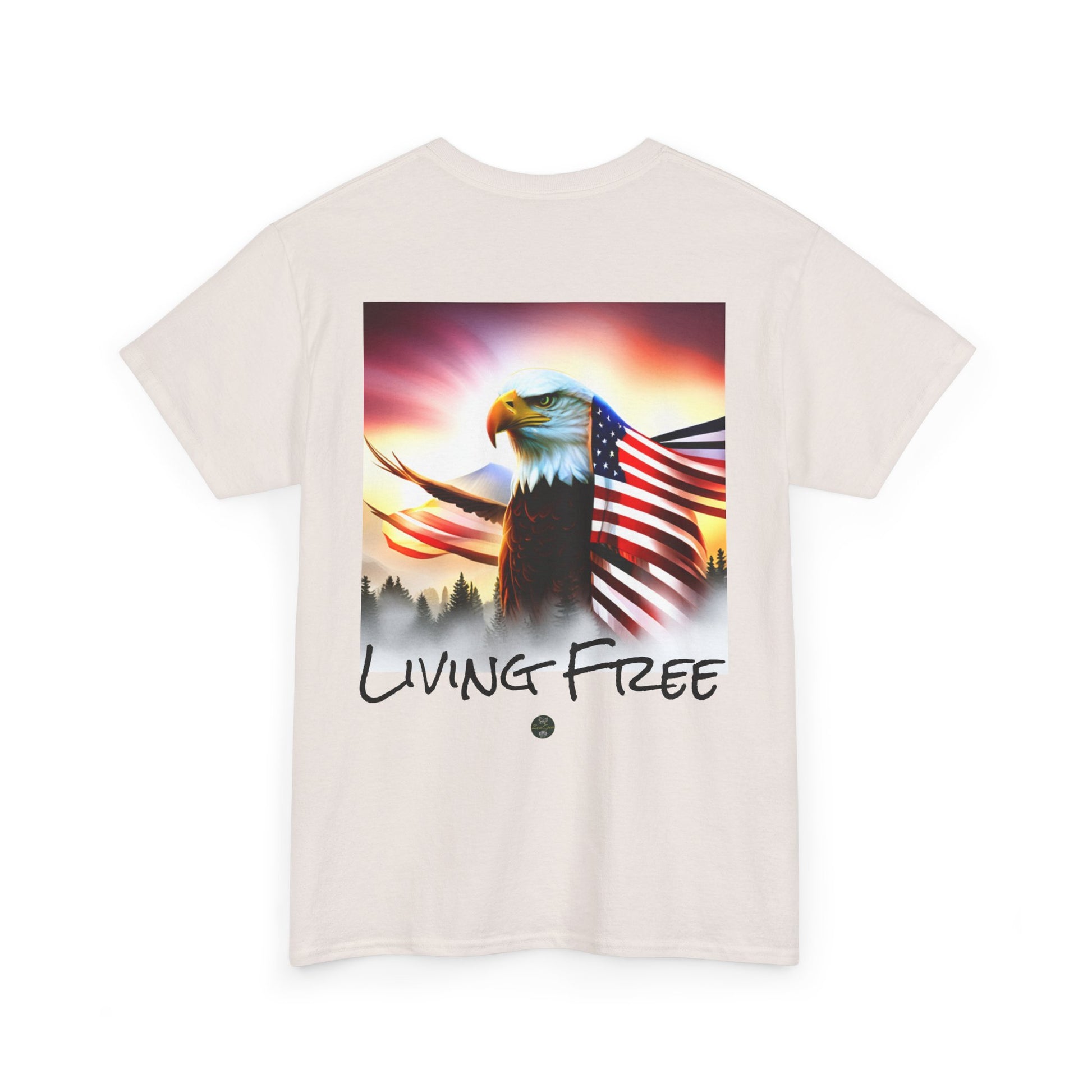 LIBERTY, Living Free - Unisex Heavy Cotton Tee - ZenGen USA - ZenGen USA