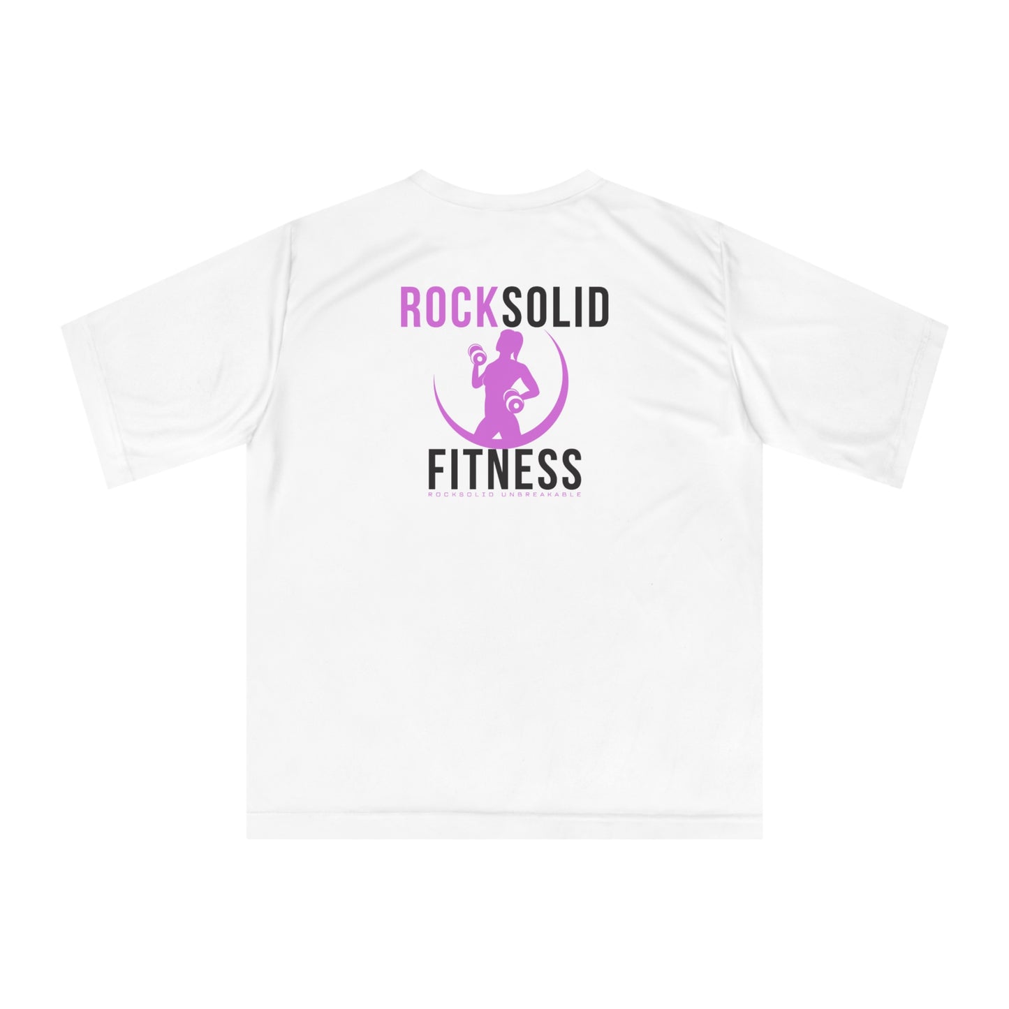 RockSolid Fitness Training Tee | Unisex Zone Performance T-shirt | Pink Lady - ZenGen USA