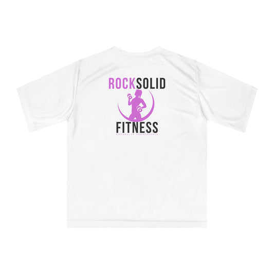 RockSolid Fitness Training Tee | Unisex Zone Performance T-shirt | Pink Lady - ZenGen USA