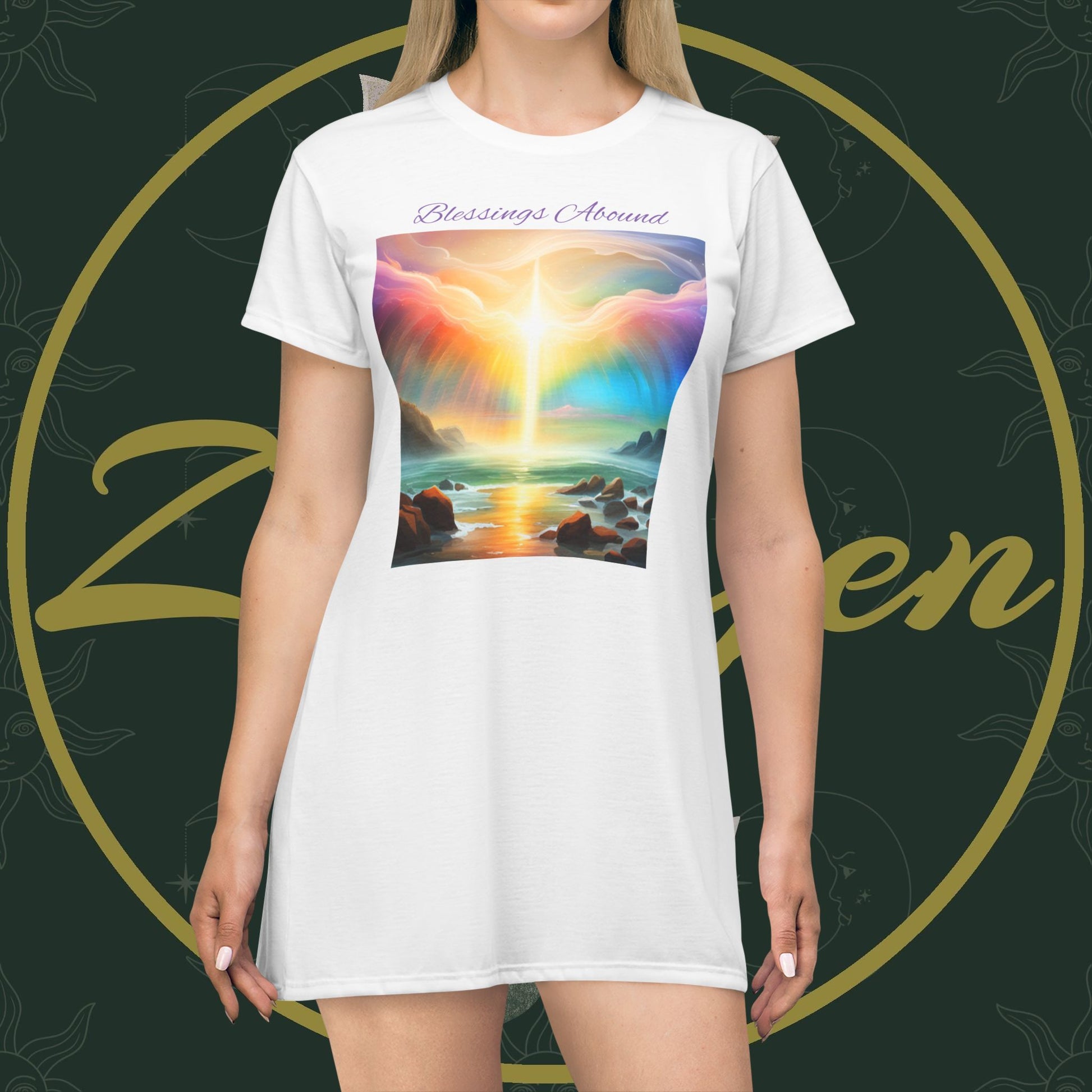 Blessings Abound - T-Shirt Dress - ZenGen USA - ZenGen USA