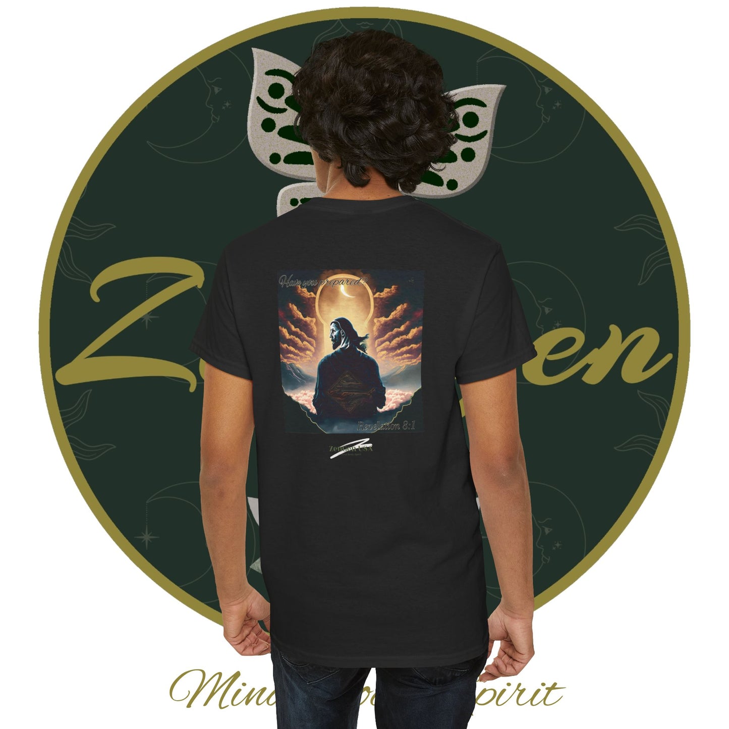 Apocalypse - 7th Seal Revelation 8:1 - Unisex Heavy Cotton Tee - Revelation Collection - ZenGen USA - ZenGen USA