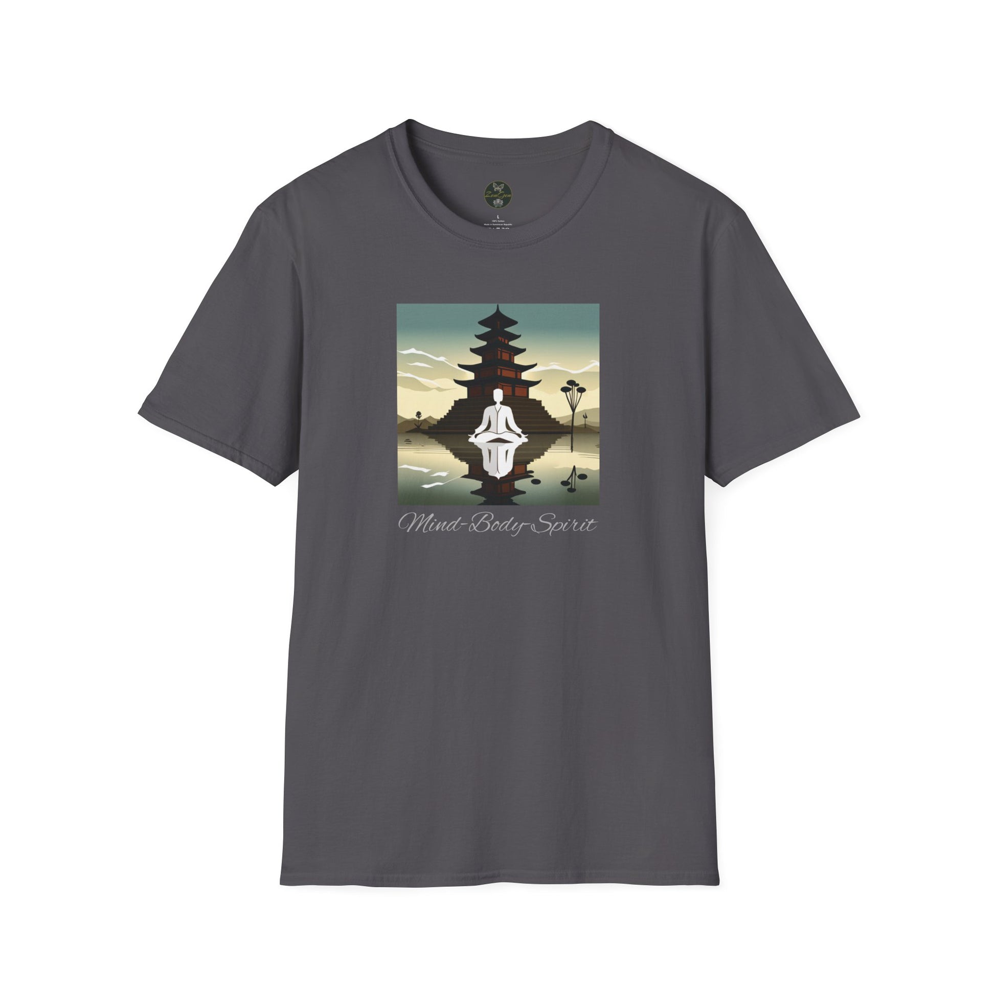 Mind-Body-Spirit, Unisex Softstyle T-Shirt - ZenGen USA