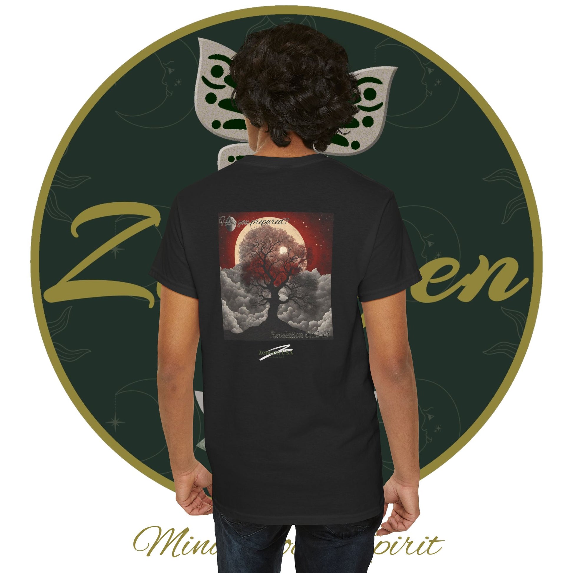 Apocalypse - 6th Seal Revelation 6:12-15 - Unisex Heavy Cotton Tee - Revelation Collection - ZenGen USA - ZenGen USA