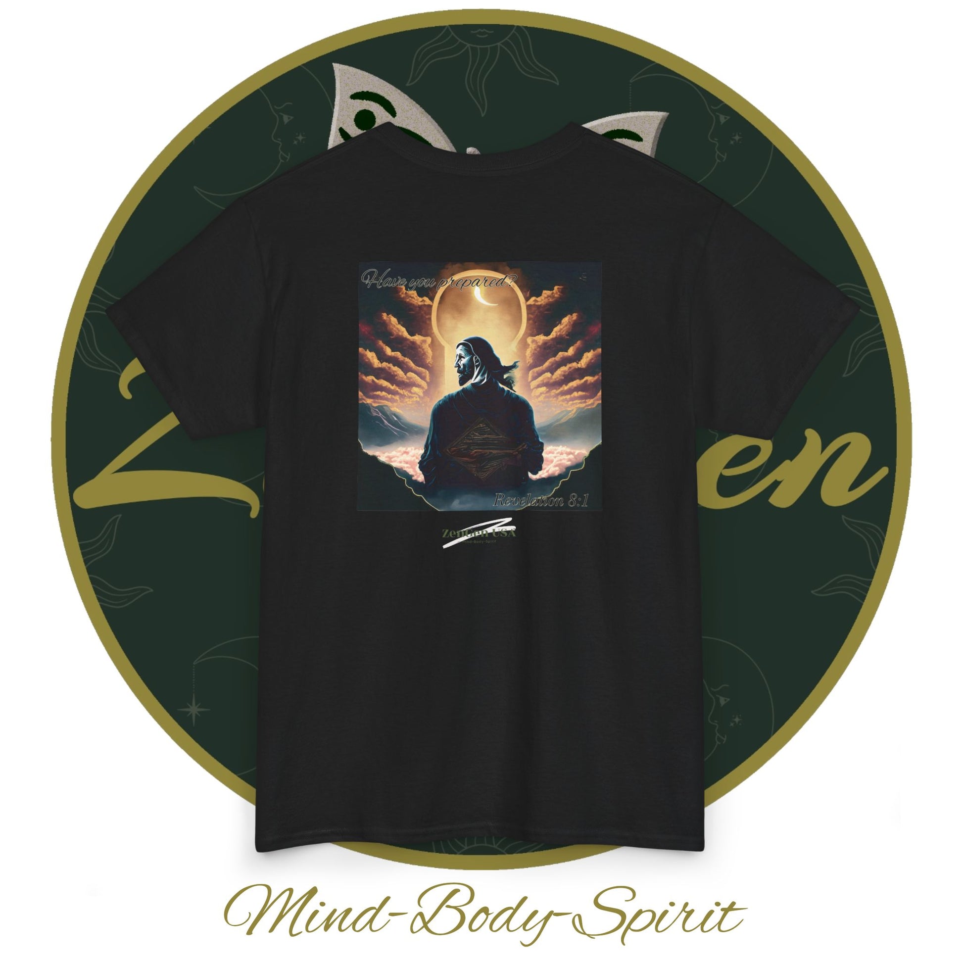 Apocalypse - 7th Seal Revelation 8:1 - Unisex Heavy Cotton Tee - Revelation Collection - ZenGen USA - ZenGen USA