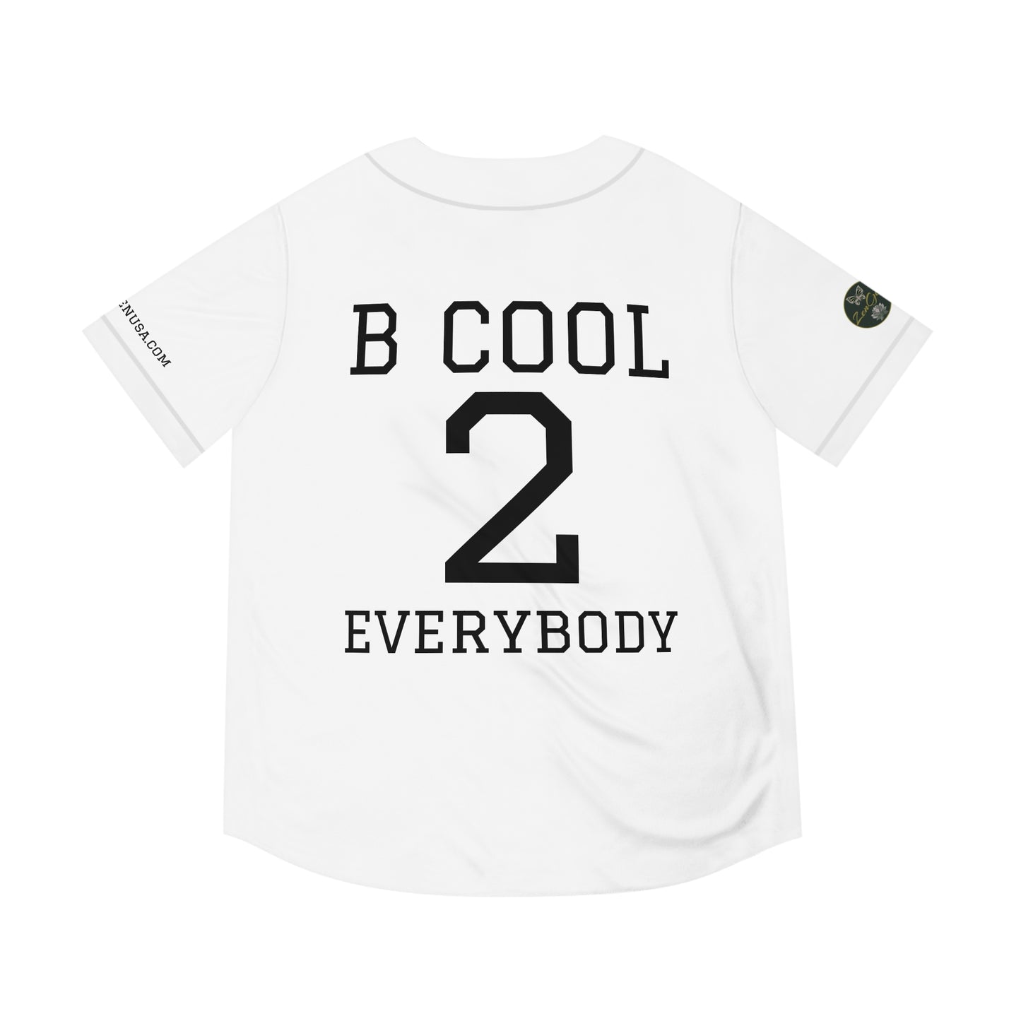 ZenGen BCOOL2EVERYBODY Men's Baseball Jersey - In White - ZenGen USA