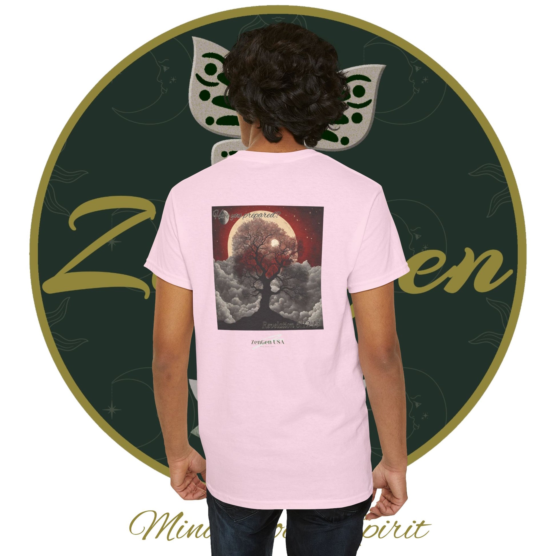 Apocalypse - 6th Seal Revelation 6:12-15 - Unisex Heavy Cotton Tee - Revelation Collection - ZenGen USA - ZenGen USA