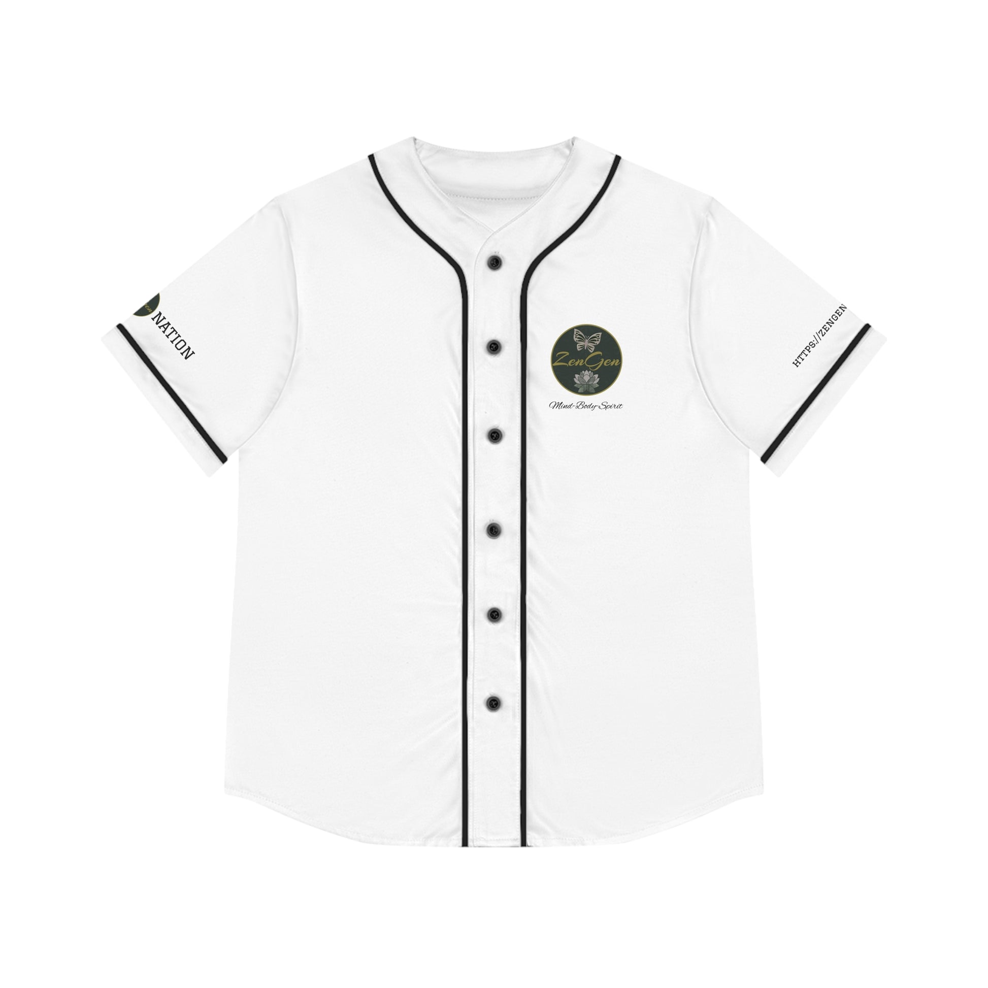 ZenGen BCOOL2EVERYBODY Women's Baseball Jersey - In White - ZenGen USA