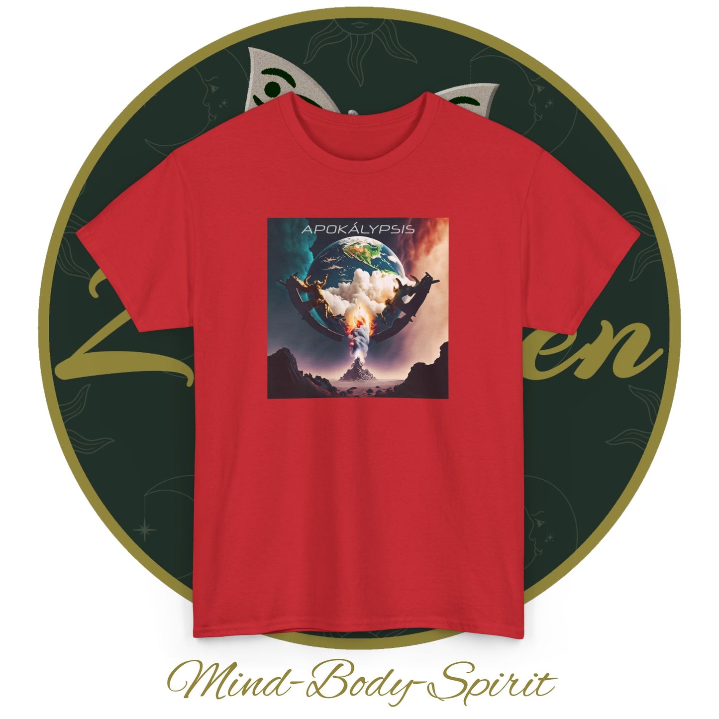 Apocalypse - 1st Seal Revelation 6:2 - Unisex Heavy Cotton Tee - Revelation Collection - ZenGen USA - ZenGen USA