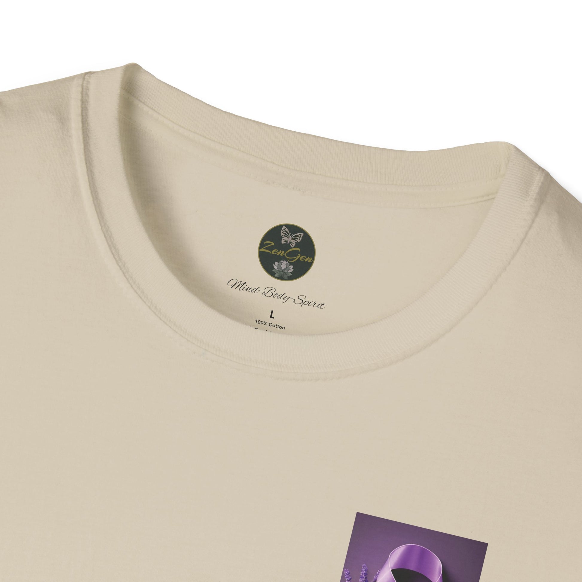 SURVIVOR Lavender Ribbon - Unisex Softstyle T-Shirt - Cancer Awareness all Forms - ZenGen USA