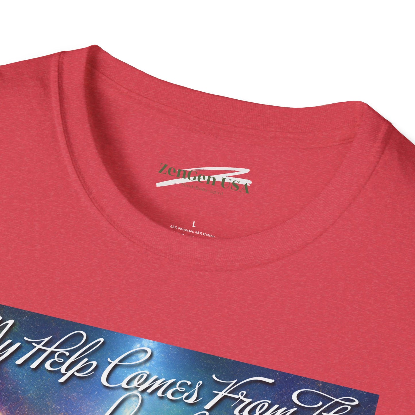 ZenGen USA Psalm 121:2 My Help Comes From The Lord... - Unisex Softstyle T-Shirt - ZenGen USA