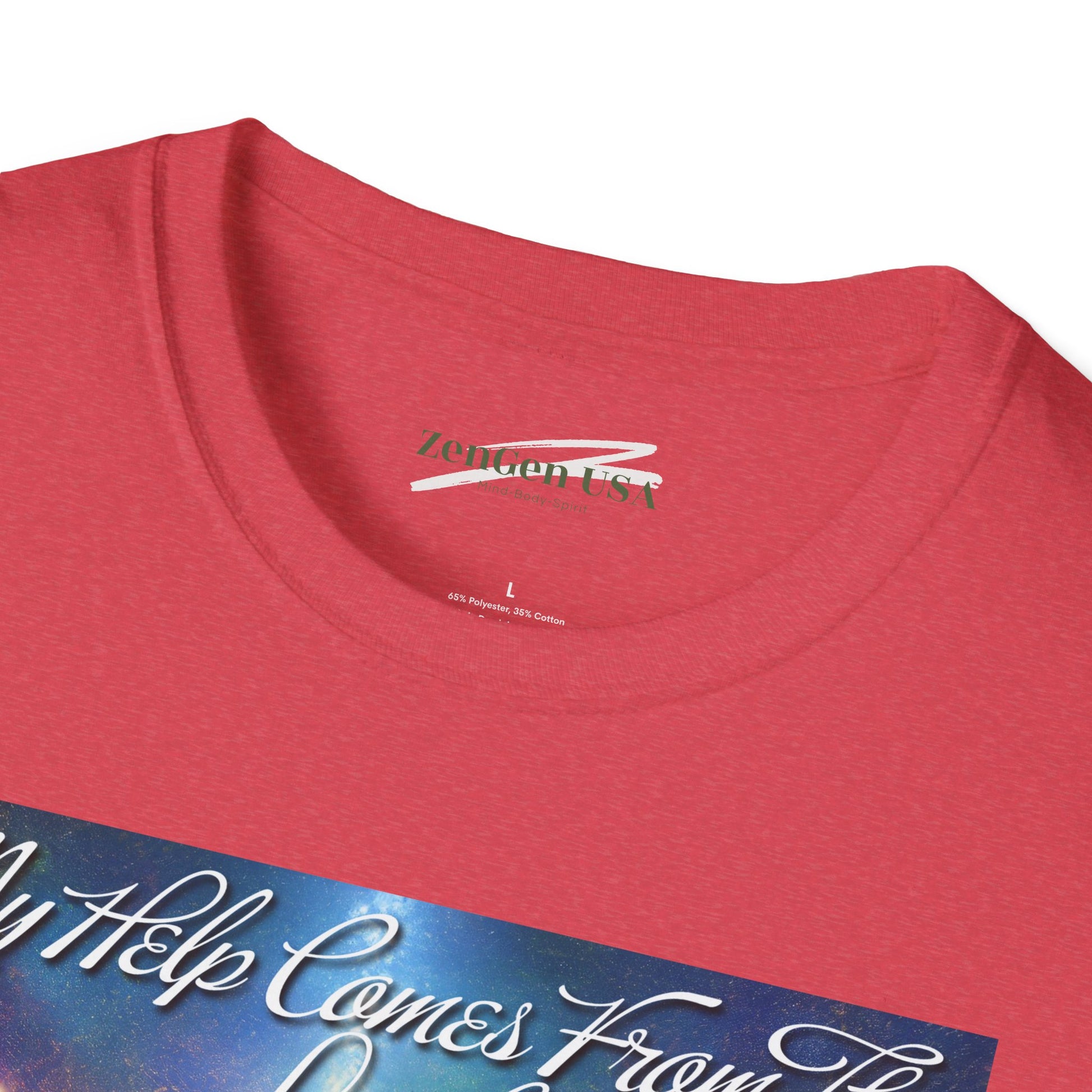 ZenGen USA Psalm 121:2 My Help Comes From The Lord... - Unisex Softstyle T-Shirt - ZenGen USA
