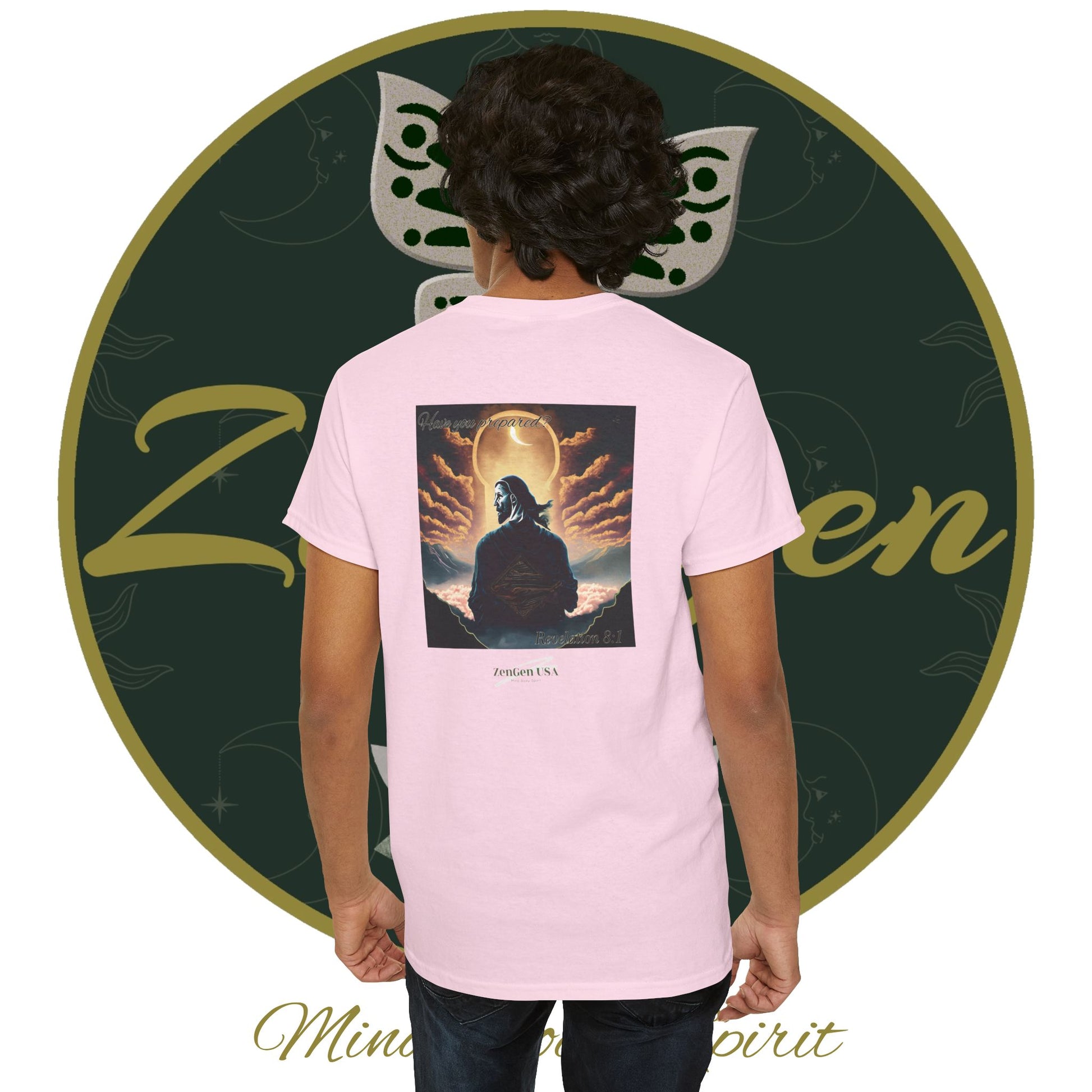 Apocalypse - 7th Seal Revelation 8:1 - Unisex Heavy Cotton Tee - Revelation Collection - ZenGen USA - ZenGen USA