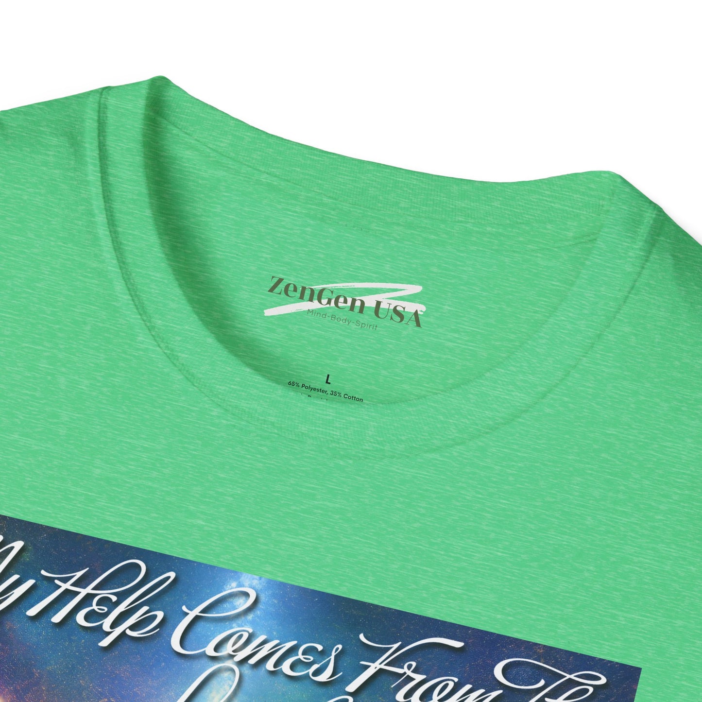 ZenGen USA Psalm 121:2 My Help Comes From The Lord... - Unisex Softstyle T-Shirt - ZenGen USA