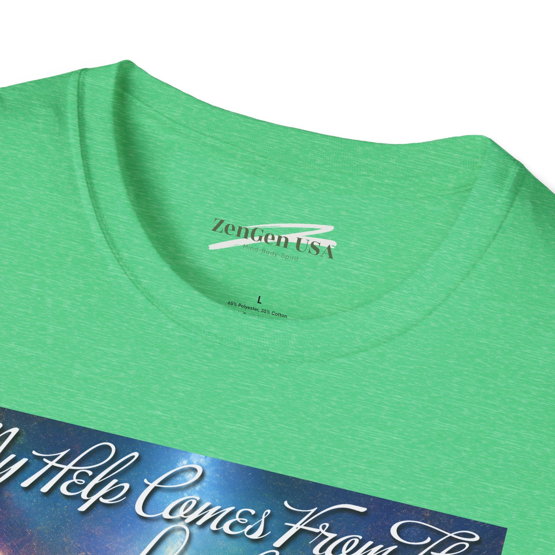 ZenGen USA Psalm 121:2 My Help Comes From The Lord... - Unisex Softstyle T-Shirt - ZenGen USA