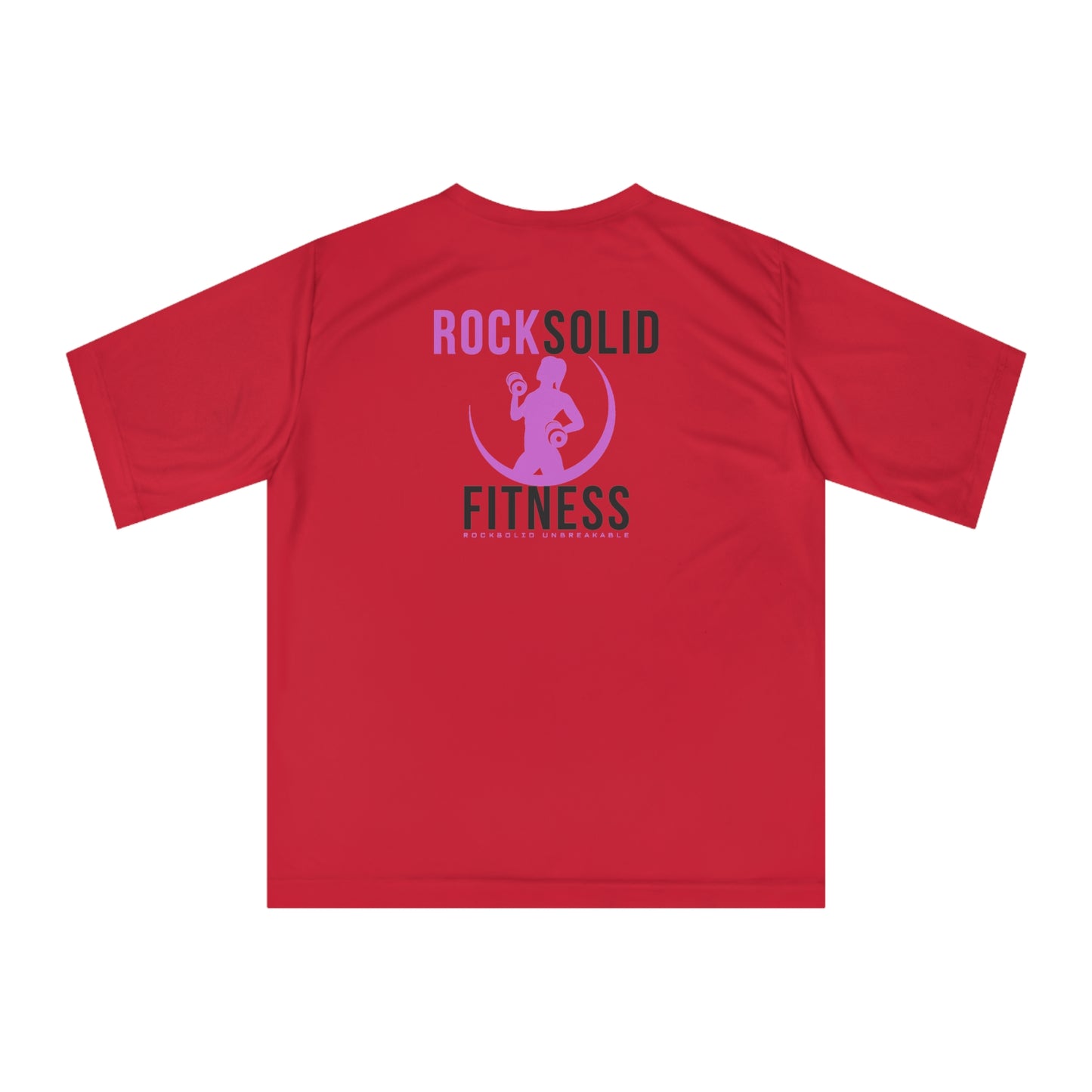 RockSolid Fitness Training Tee | Unisex Zone Performance T-shirt | Pink Lady - ZenGen USA